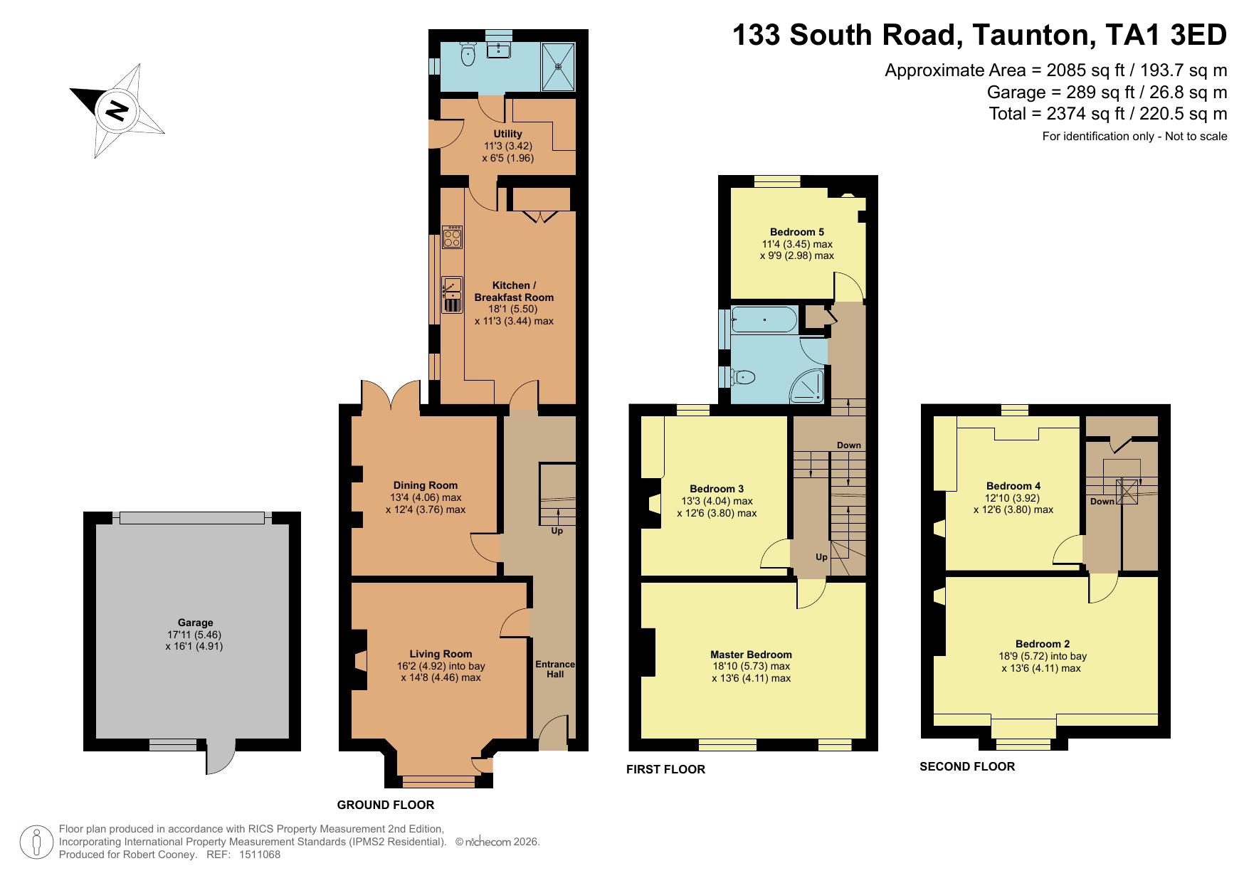 133 South Road, Taunton floorplan
