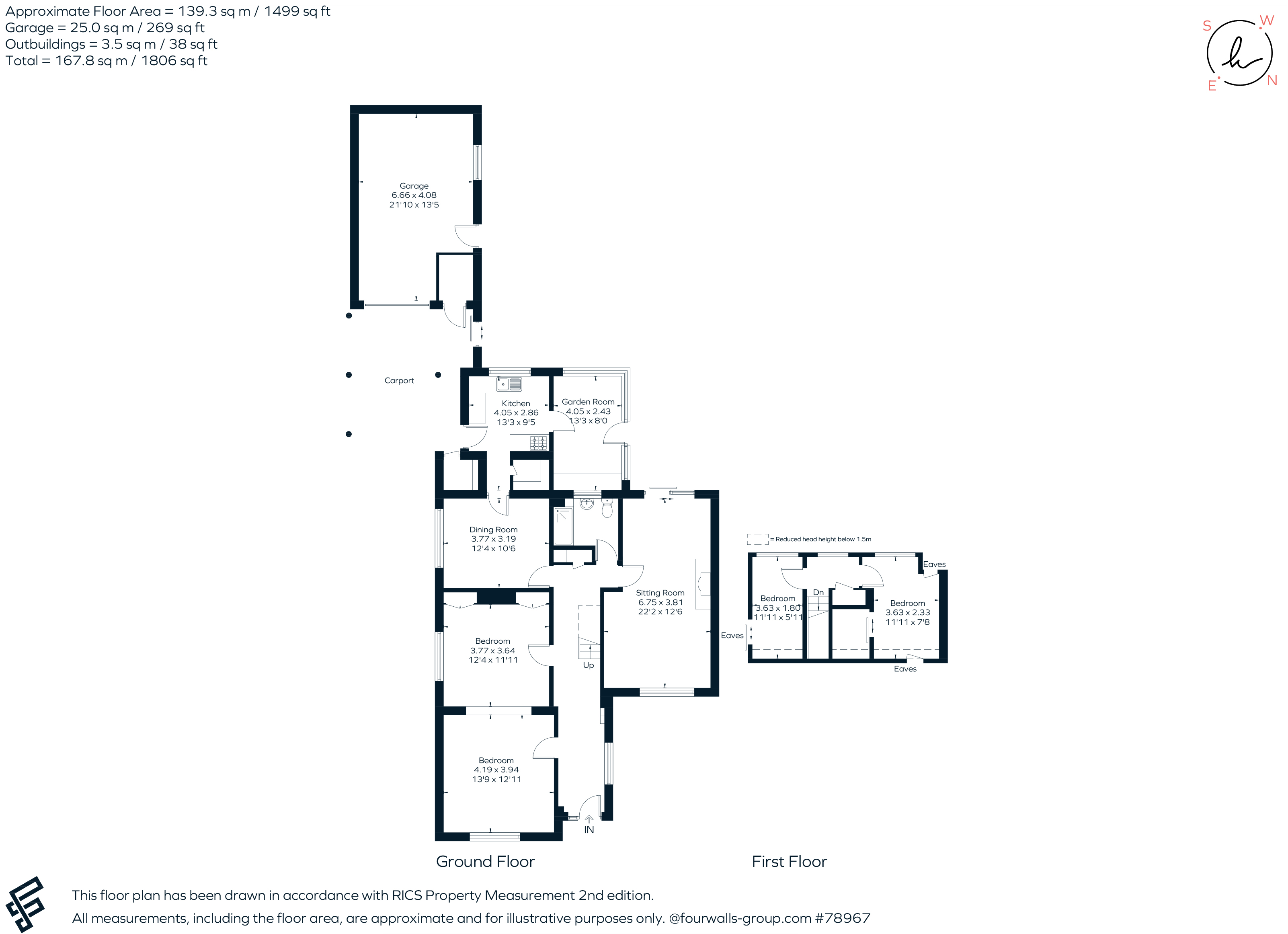 4 bed detached bungalow for sale in Telegraph Lane, Four Marks GU34