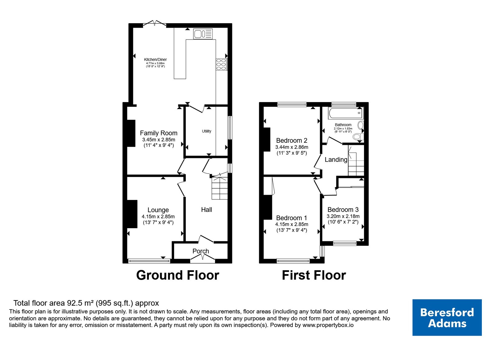 100, Dicksons Drive, Cheshire floorplan