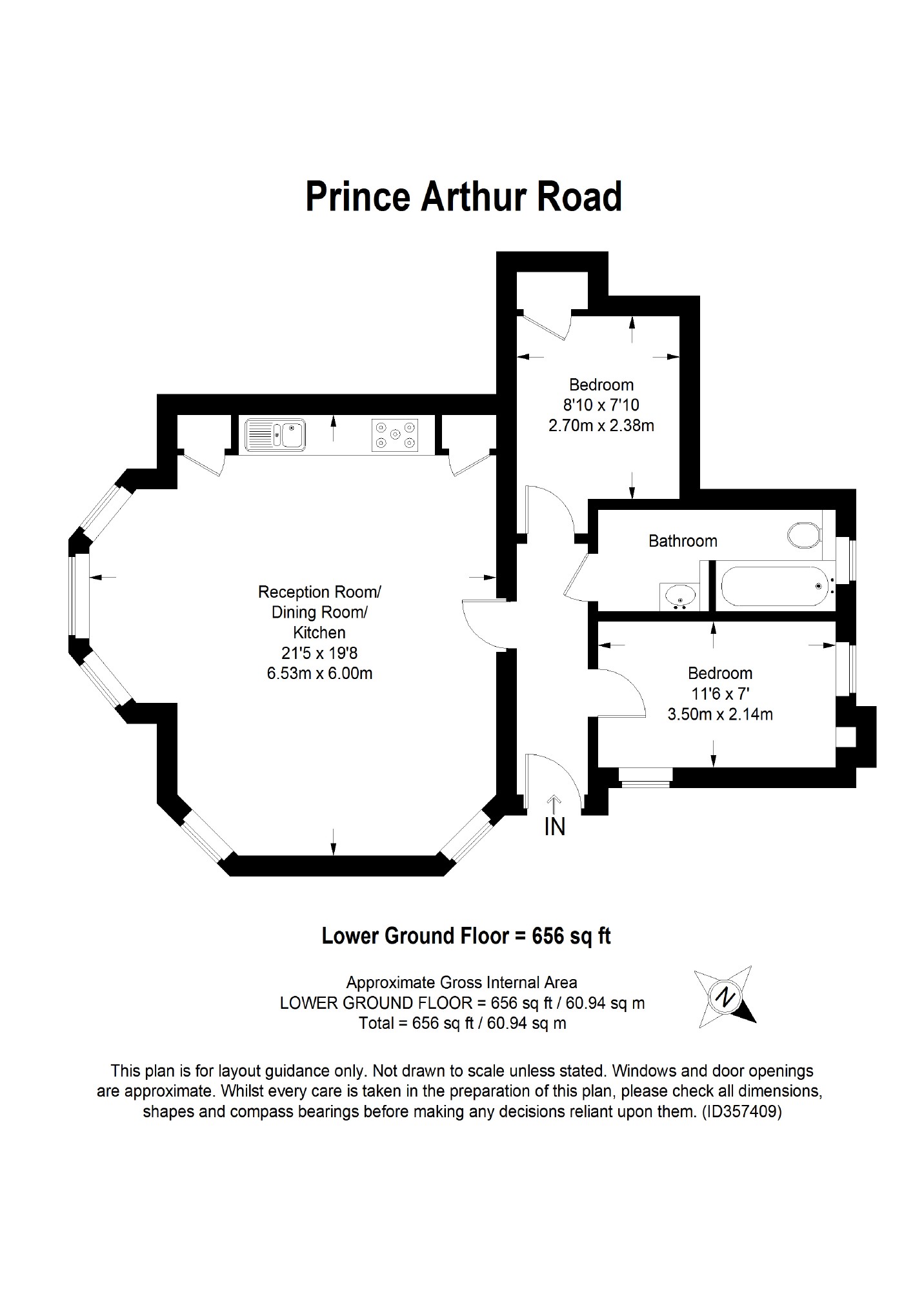 2 Bedrooms Flat for sale in Prince Arthur Road, Hampstead, London NW3