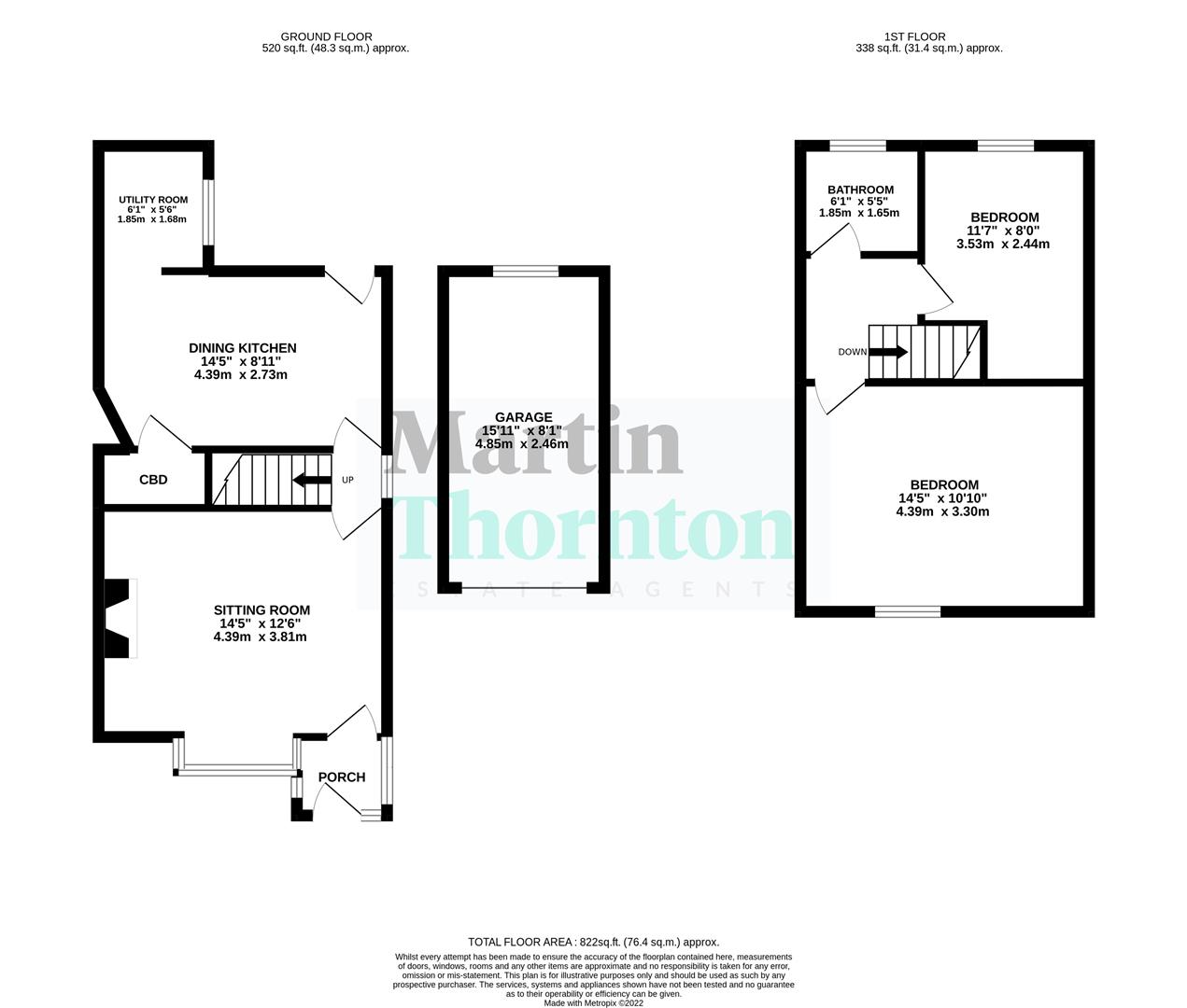 55, Heatherfield Road, Huddersfield floorplan
