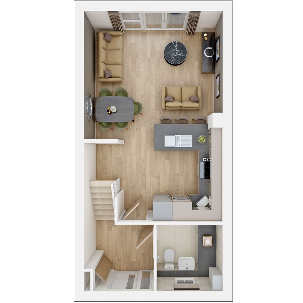The Harrton - Plot 157, Chaulden Meadows, Long Chaulden, Hemel Hempstead floorplan