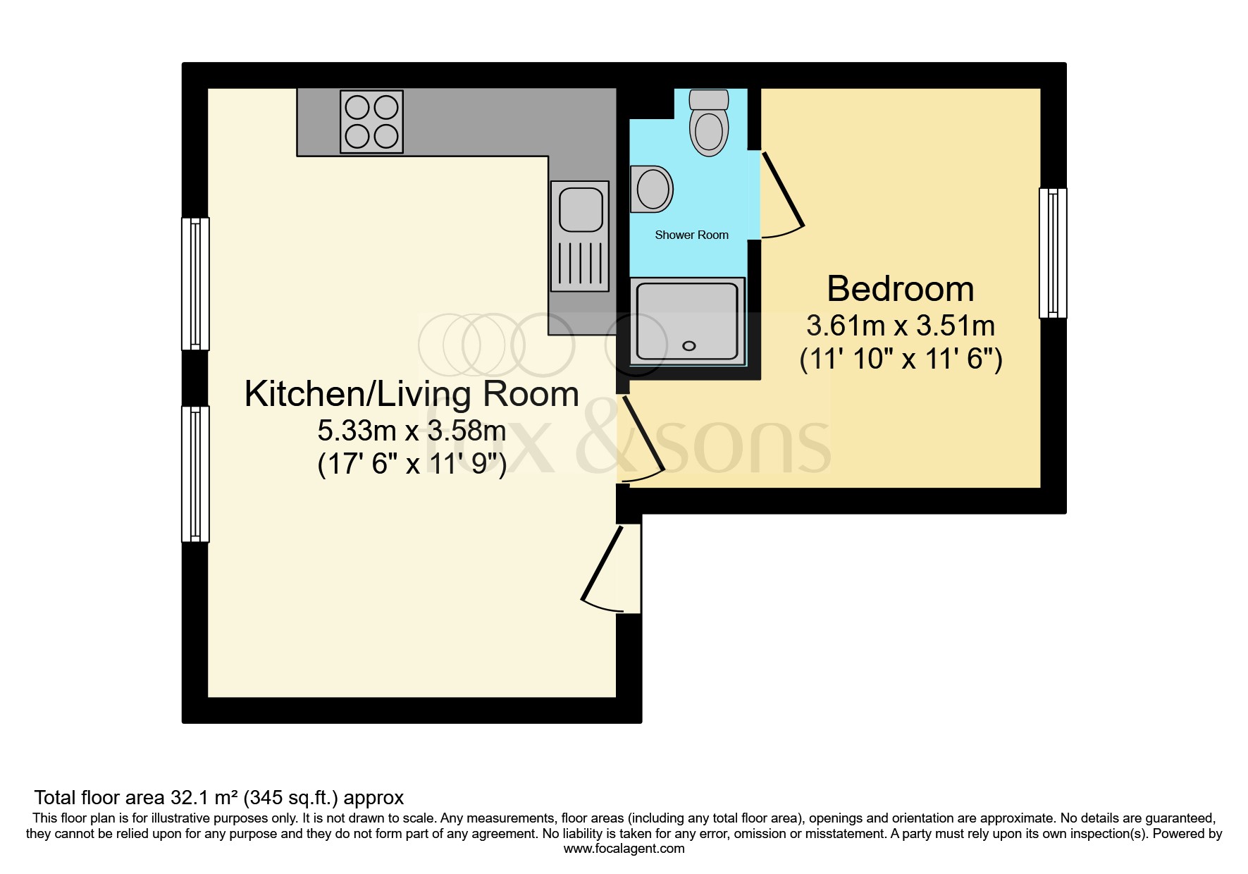 Flat 2, 82, Longstone Road, Eastbourne floorplan
