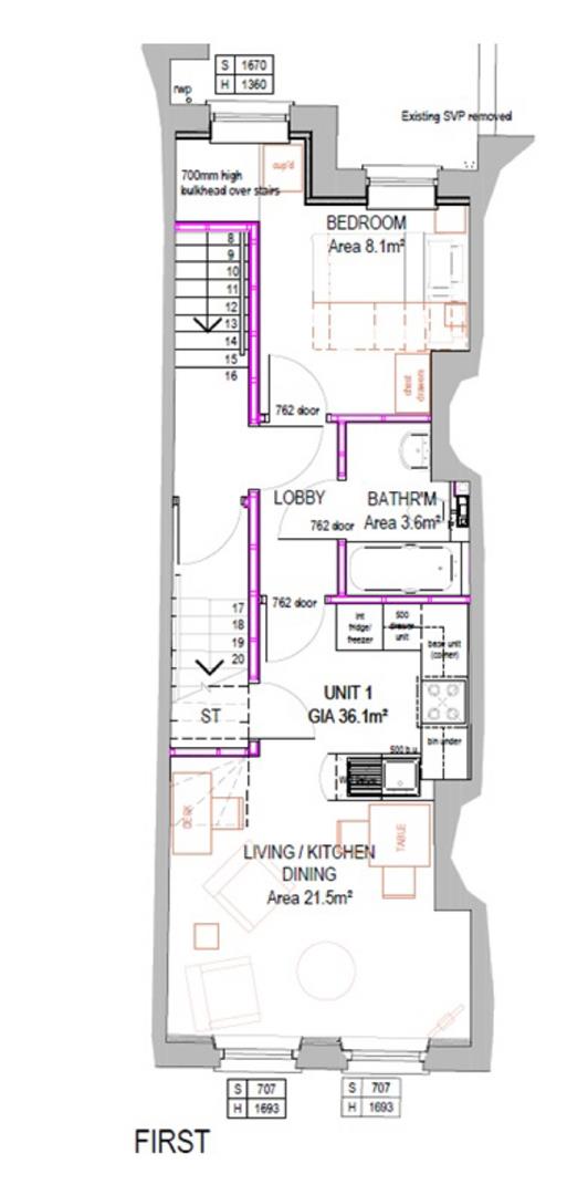 Crown Passage, 1 @ 3, Crown Passage, Kingston Upon Thames floorplan