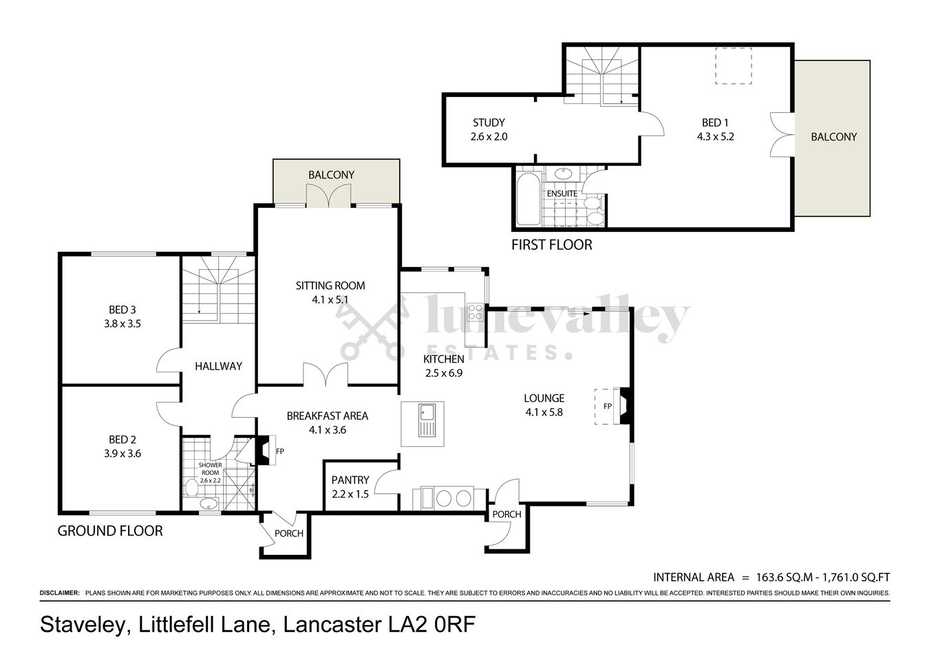 ., Staveley, Littlefell Lane, Lancaster floorplan