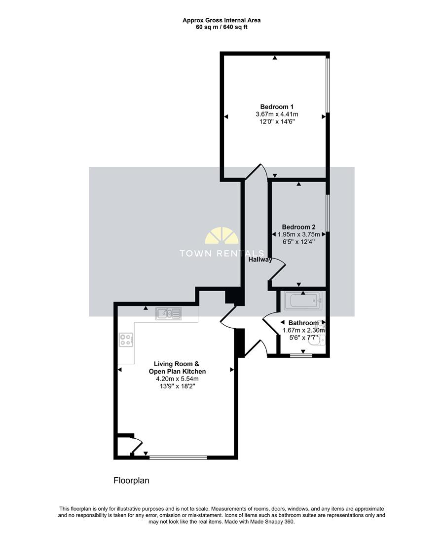 Flat 7, Hankham Lodge, Hankham Hall Road, Westham floorplan