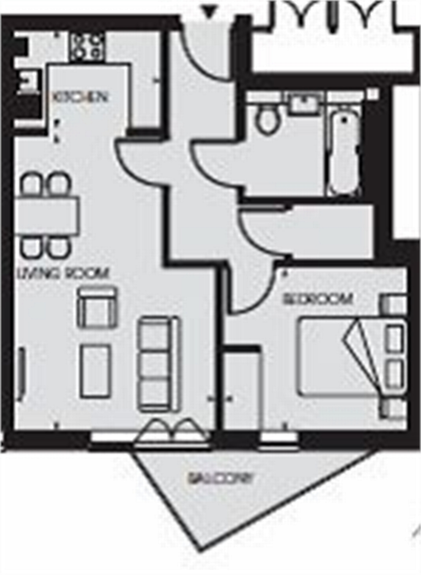 1 Bedrooms Flat to rent in Tennyson Apartments, 6 Saffron Central Square, Wellesley Road, Croydon, Surrey CR0