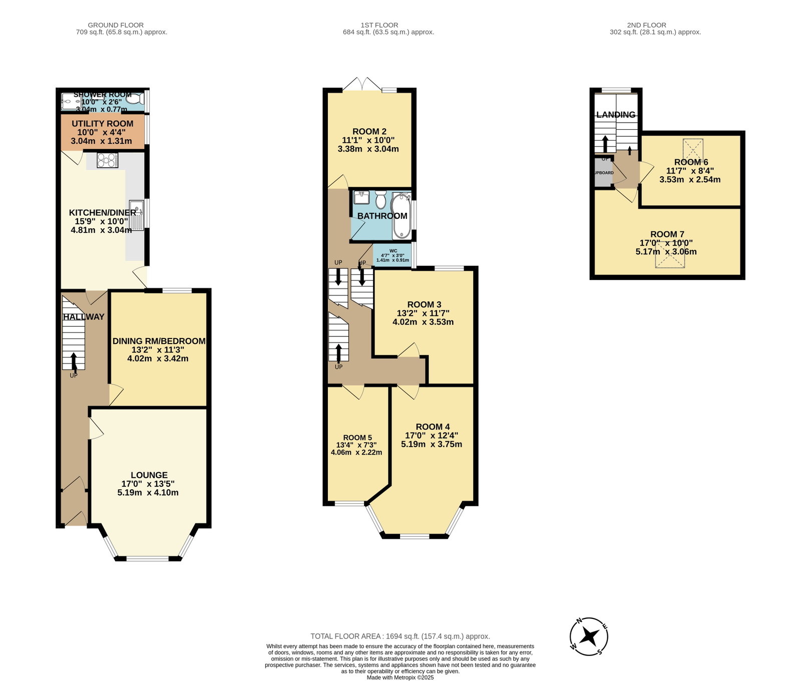 25, Elm Road, Plymouth floorplan