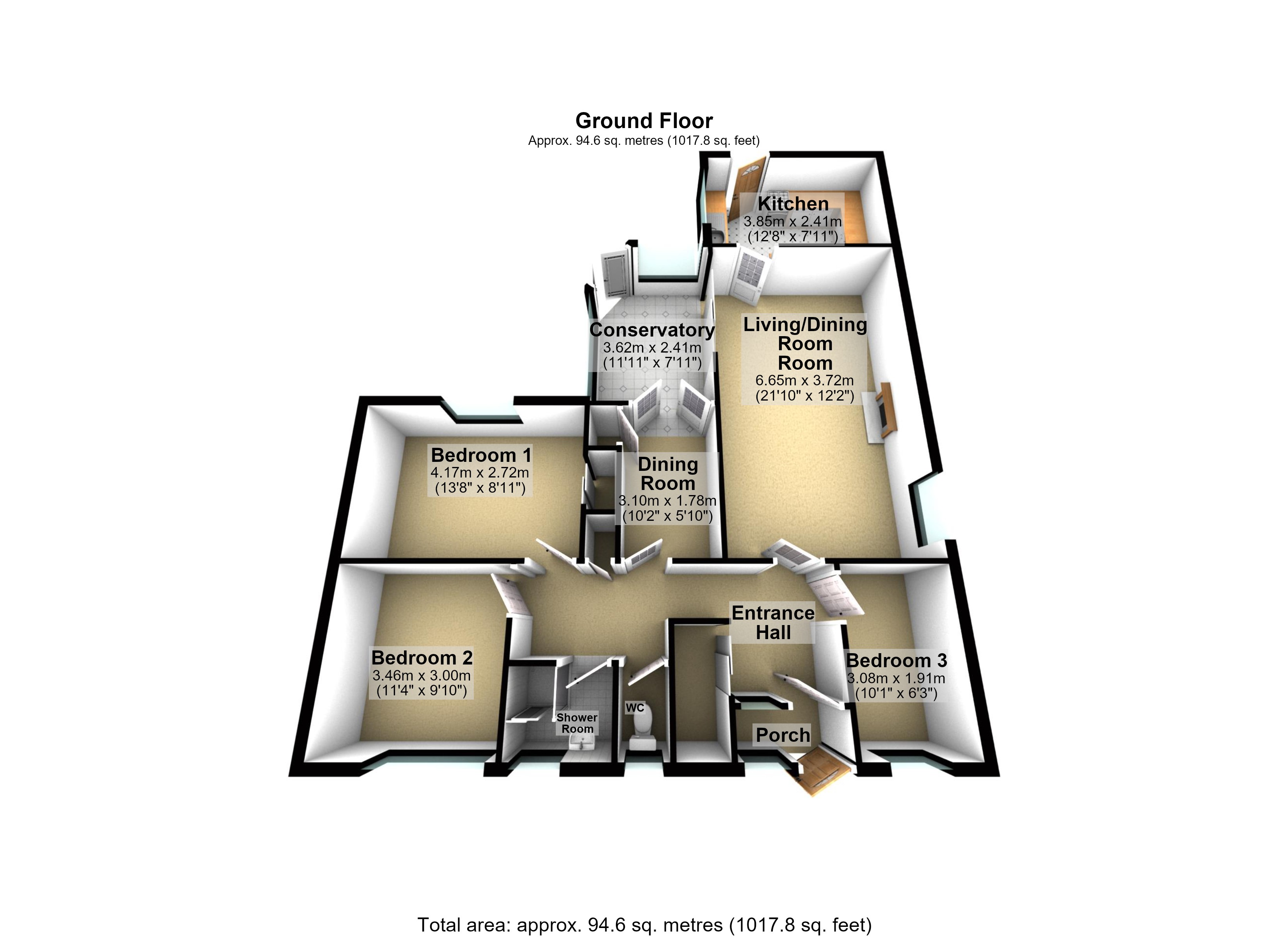 9, Birchwood Drive, Ipswich floorplan