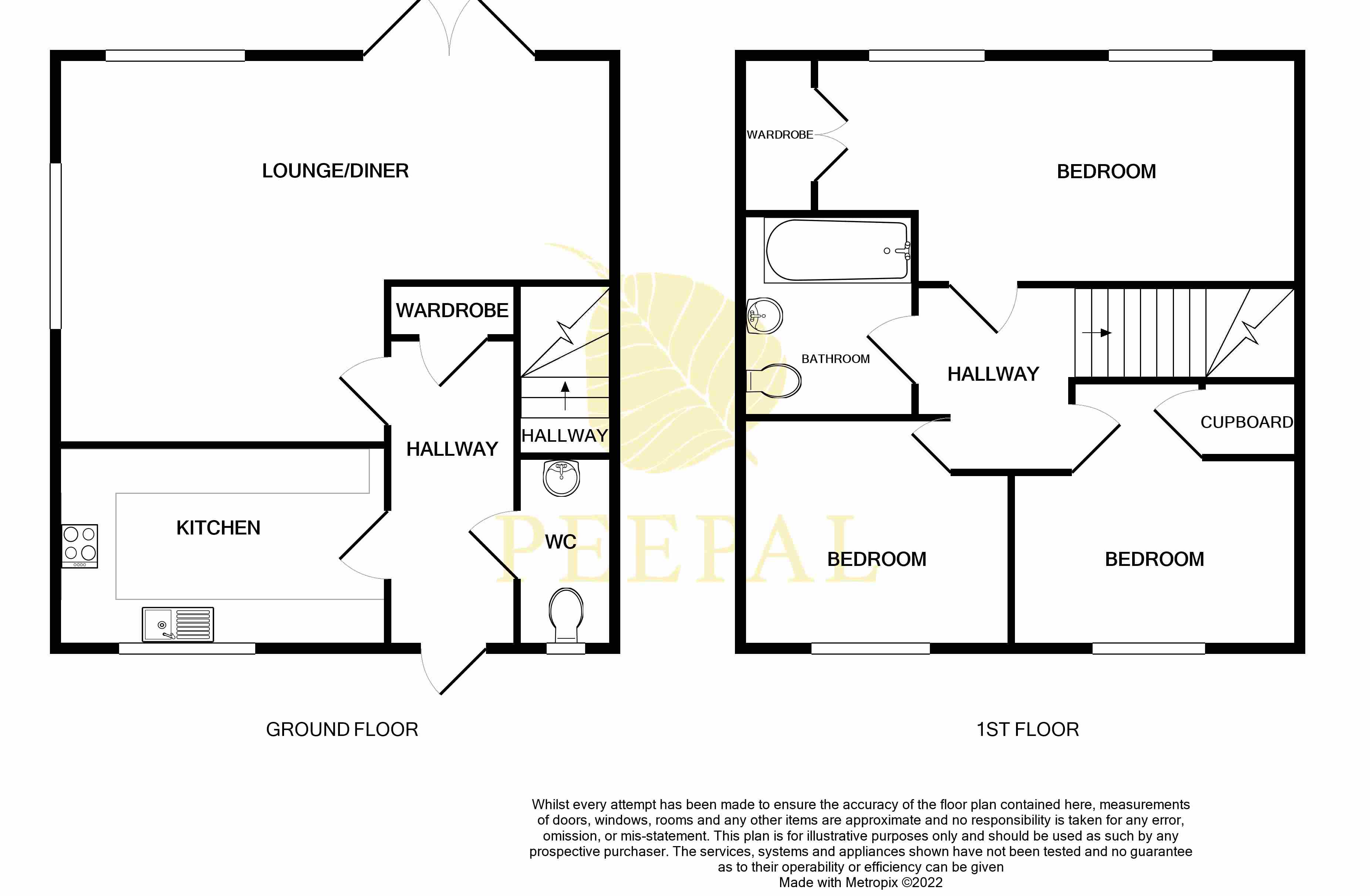 119, Hurst Road, Ashford floorplan