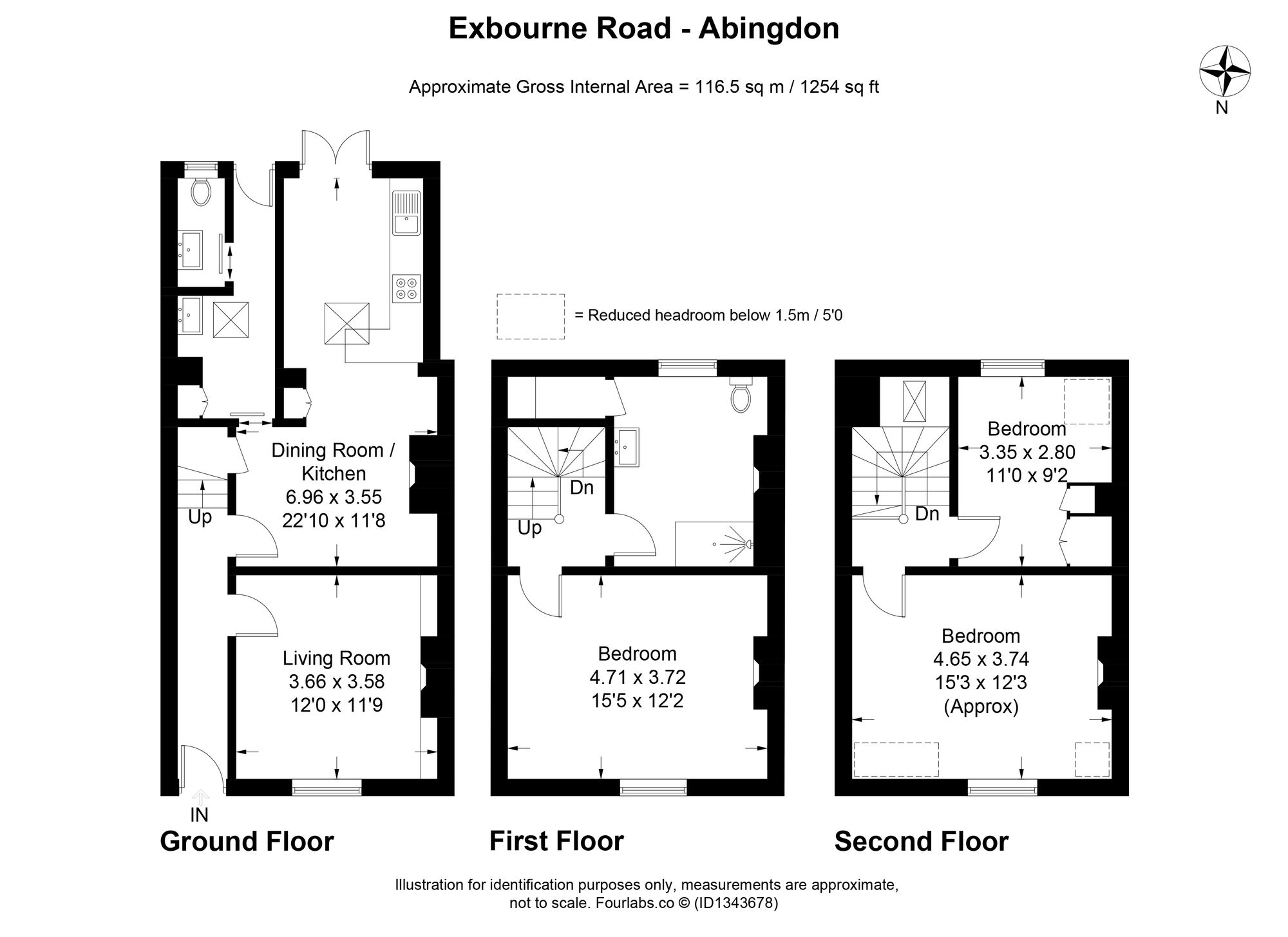 1 Exbourne Road, Abingdon floorplan