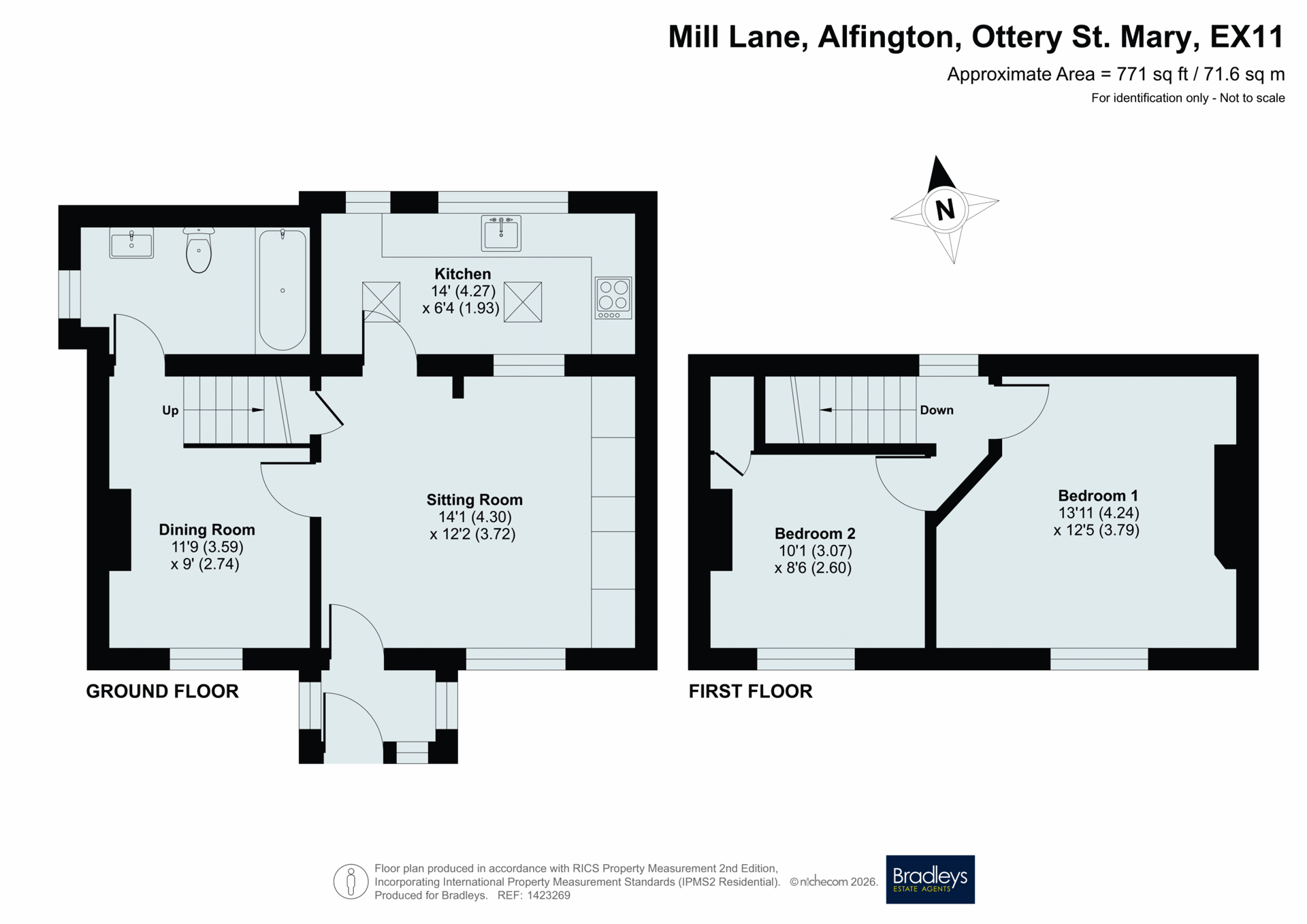 6, Mill Lane, Ottery St. Mary floorplan