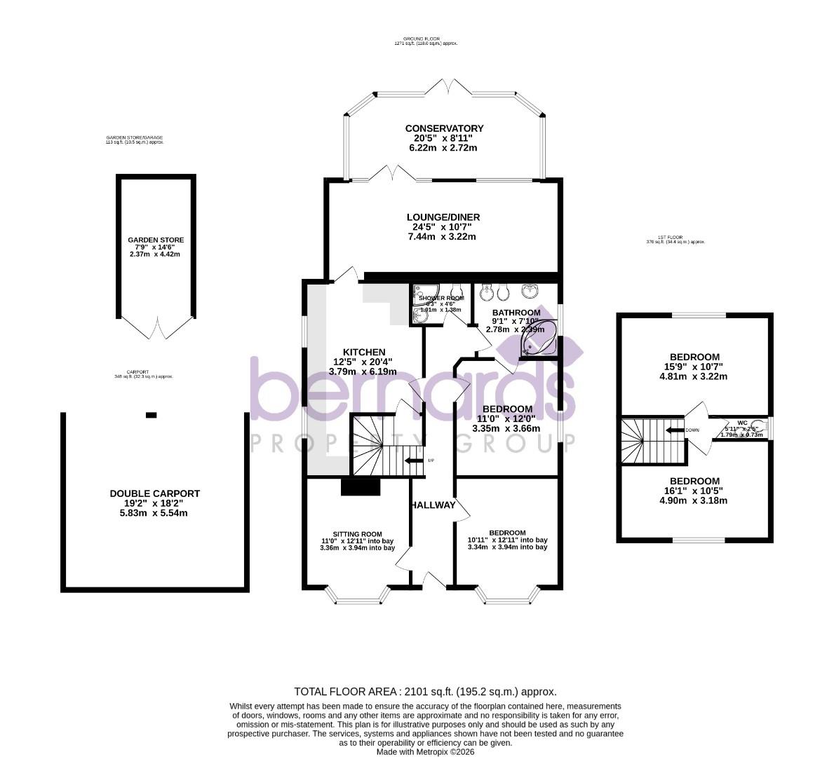 Camus, Woodmancote Lane, Emsworth floorplan