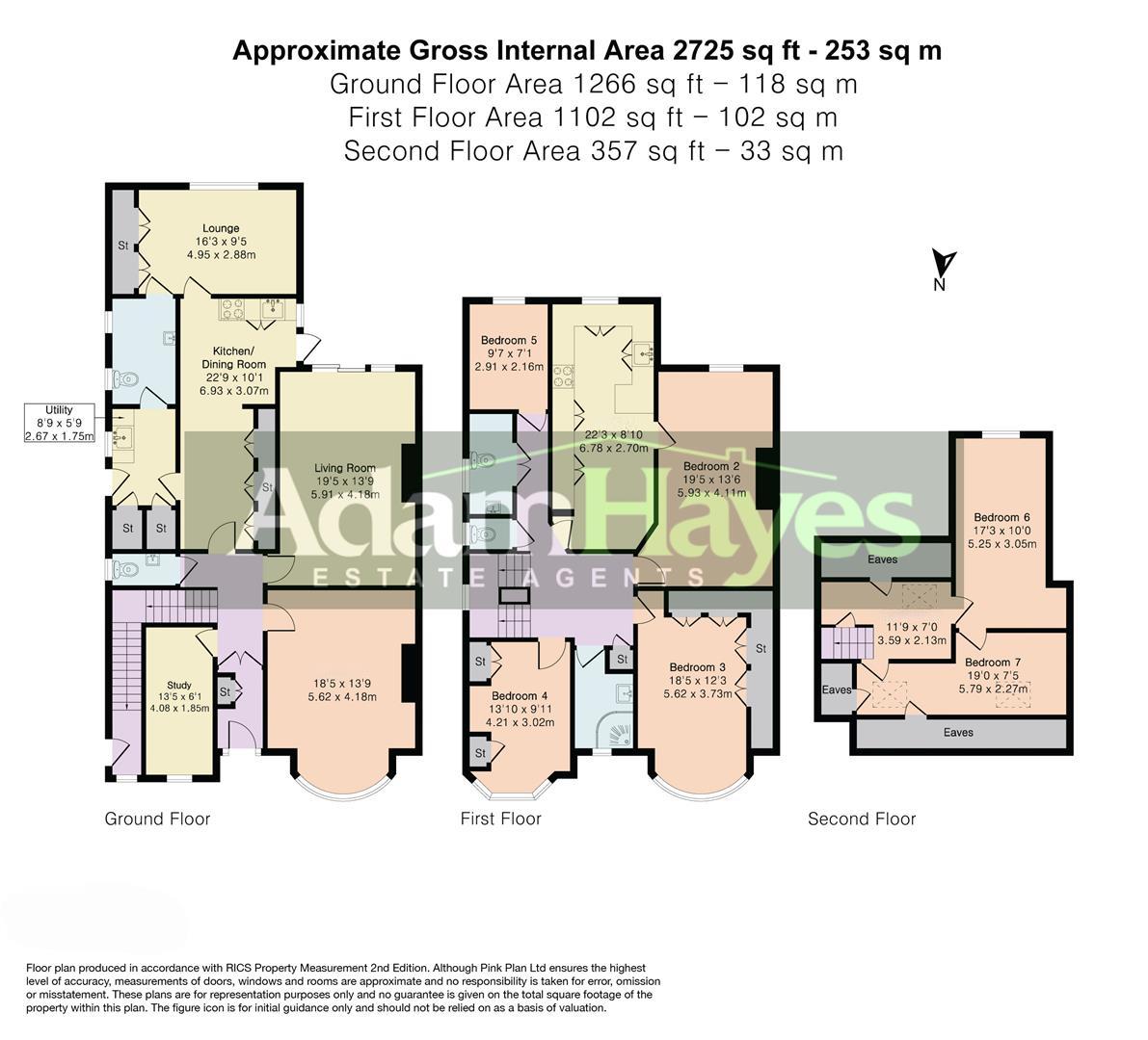 36, East End Road, London floorplan