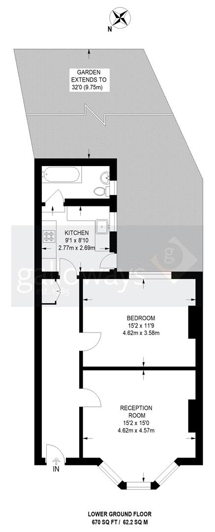 23B, Beulah Crescent, Thornton Heath floorplan