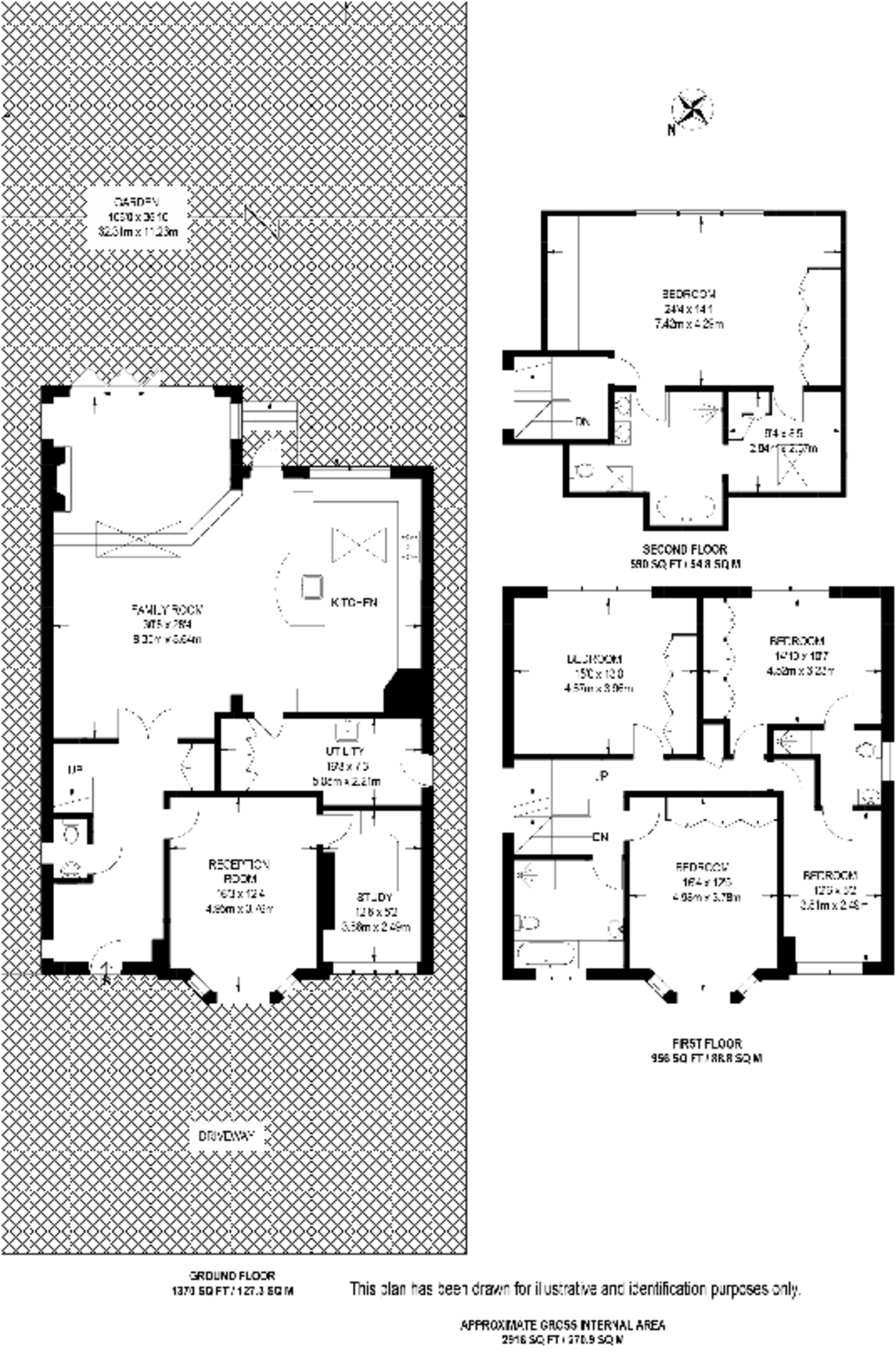 Albion Road, Coombe floorplan