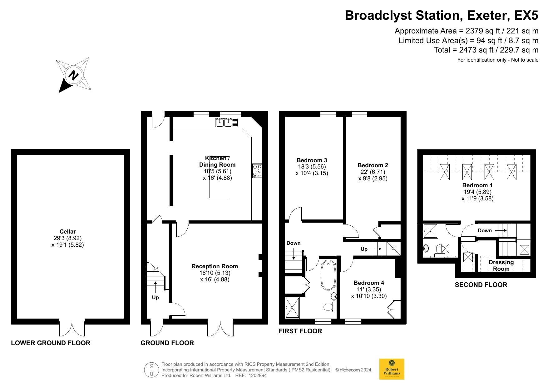 2, Station Cottages, Exeter floorplan