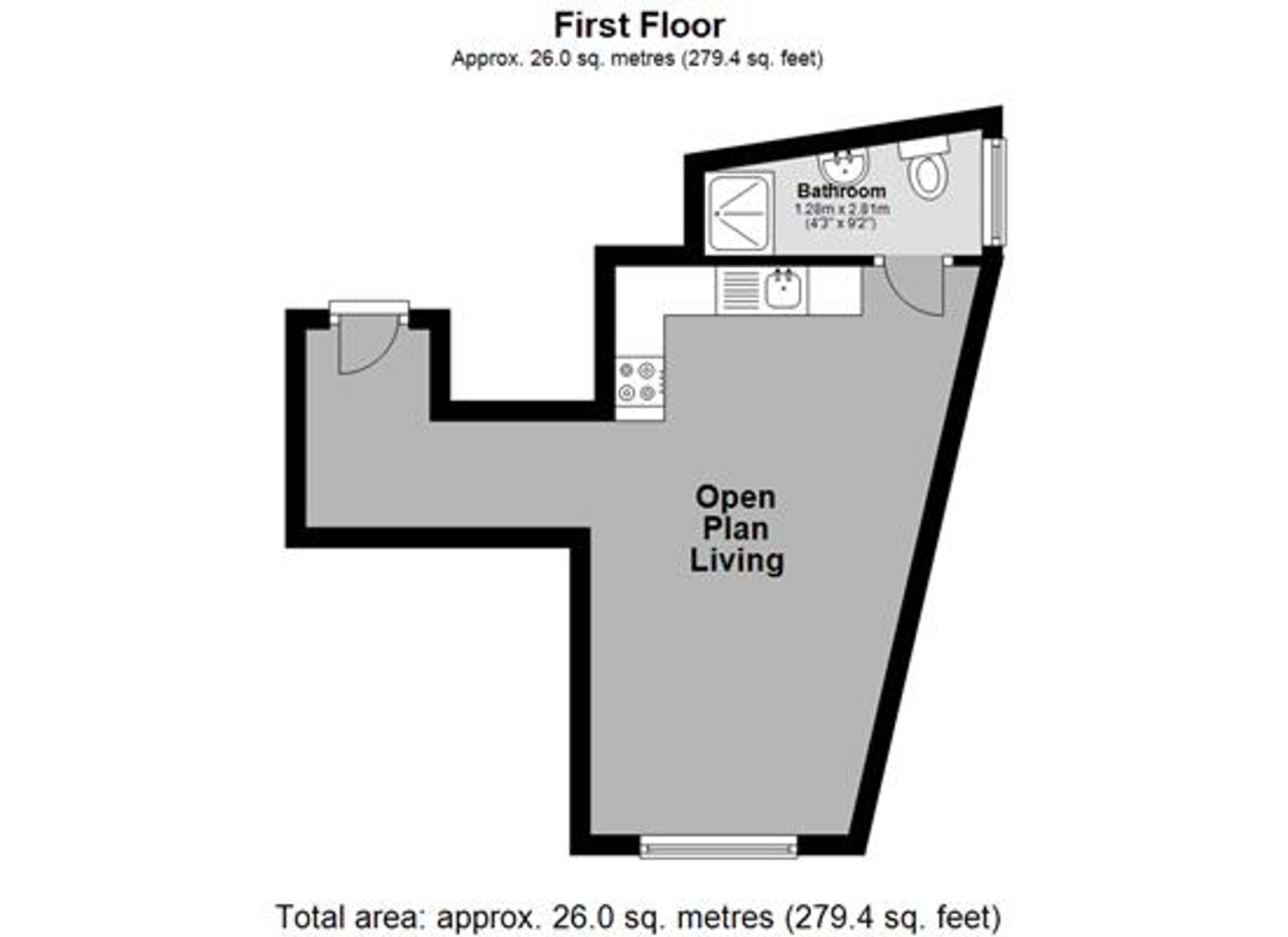 Flat 6, The Red House St. Lawrence Green, Crediton floorplan
