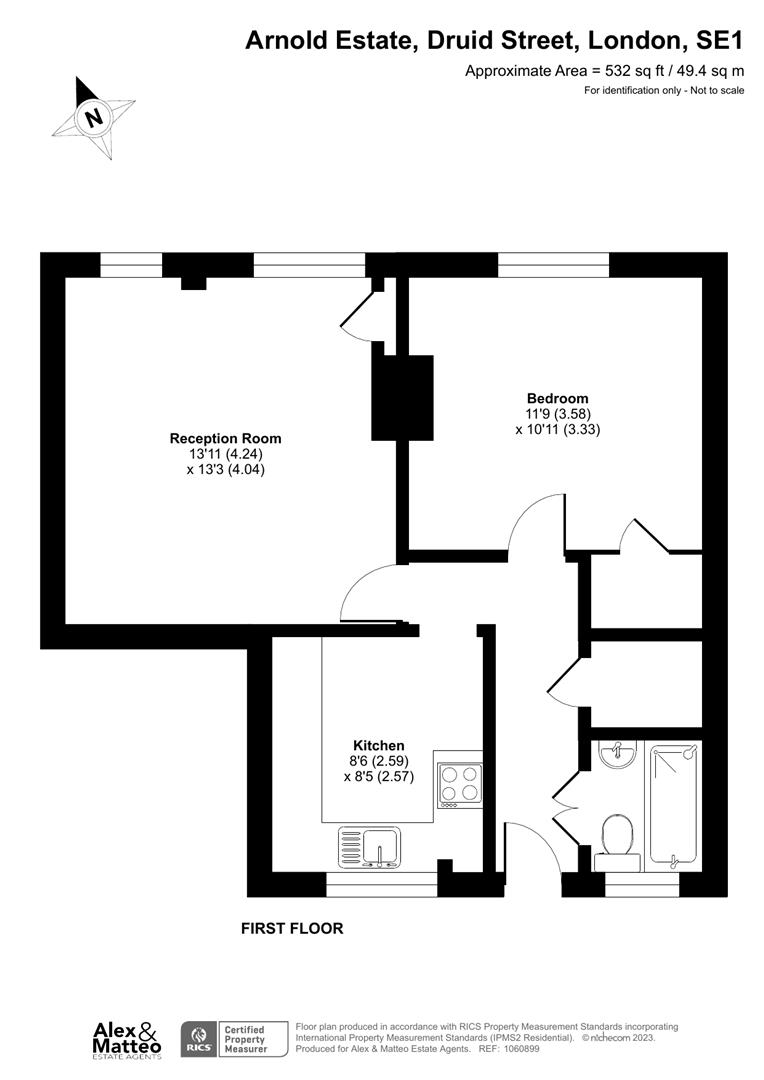 109 Arnold Estate, Druid Street, London floorplan