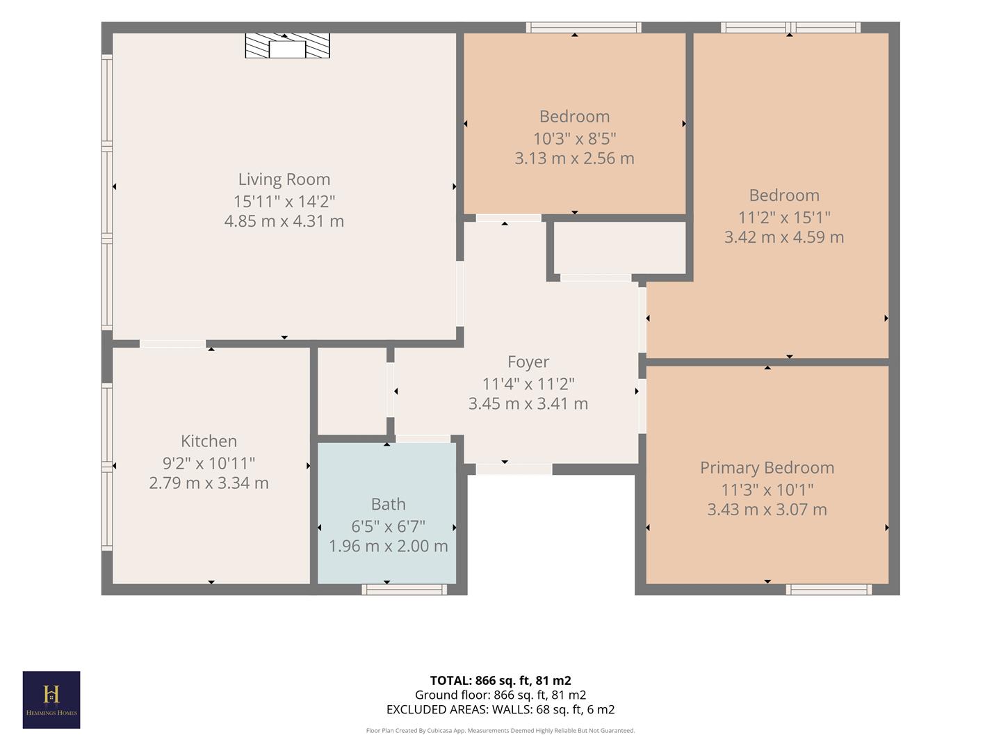 1/1, 31, Fernhill Road, Glasgow floorplan