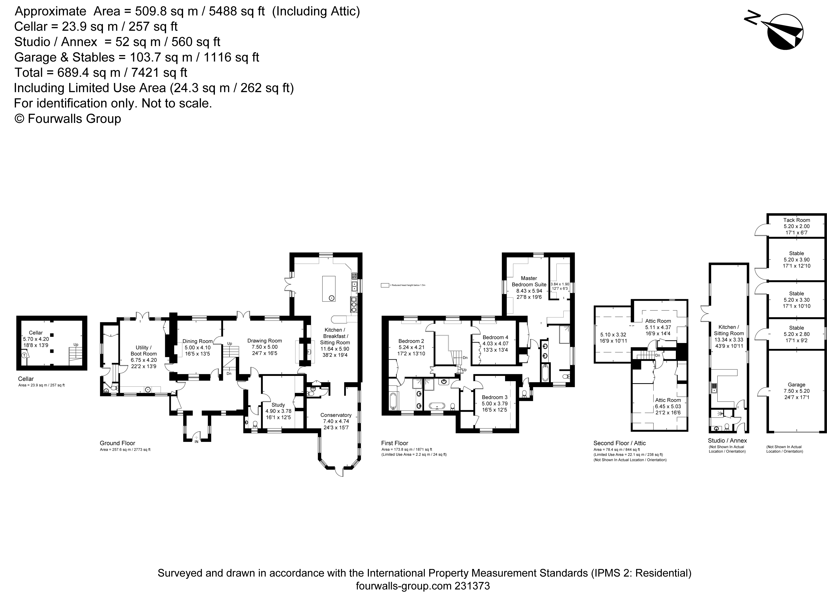 Quarley, Andover, Hampshire SP11, 6 bedroom detached house for sale