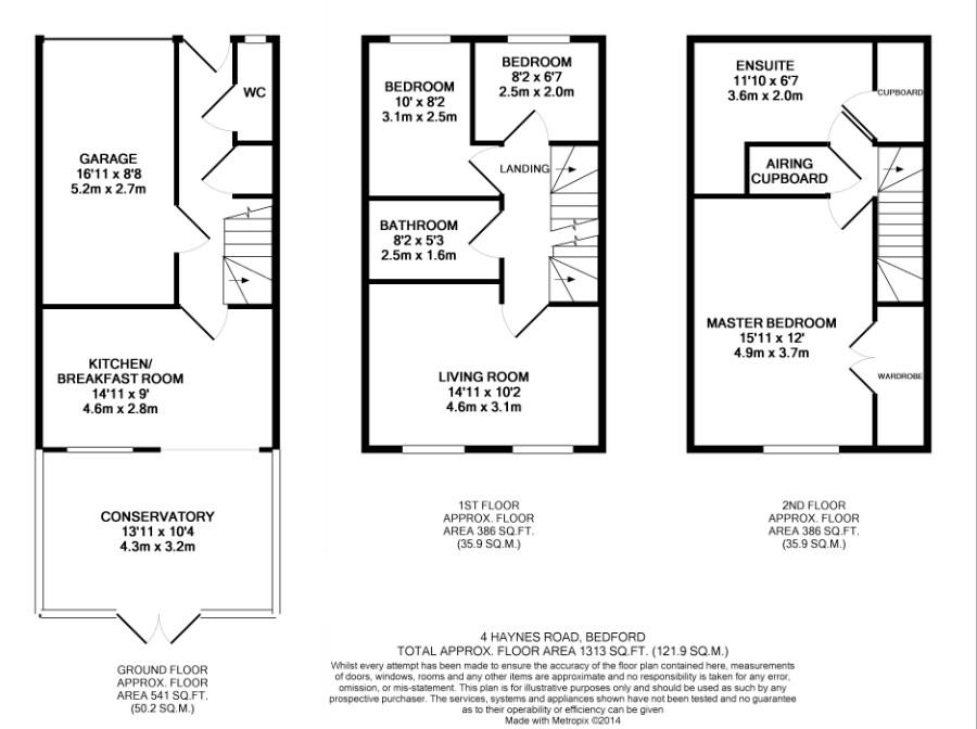 3 Bedrooms Town house for sale in Bedford, Beds MK42