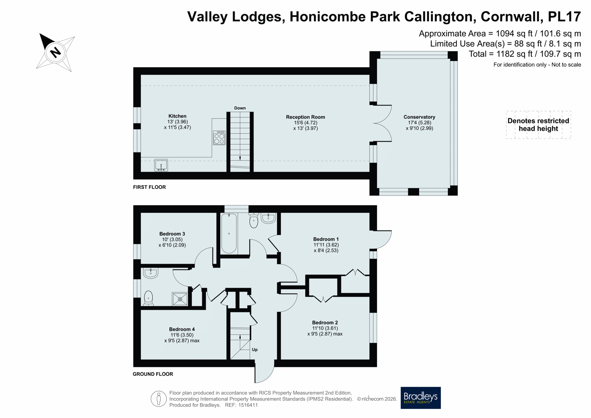 59 Valley Lodges, Honicombe Park,, Callington, Cornwall floorplan