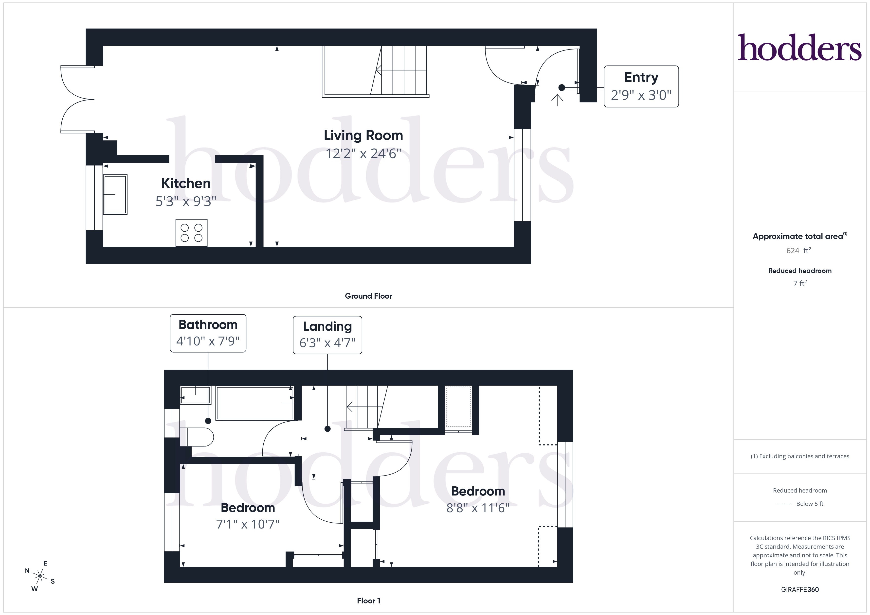 49, Monks Crescent, Addlestone floorplan