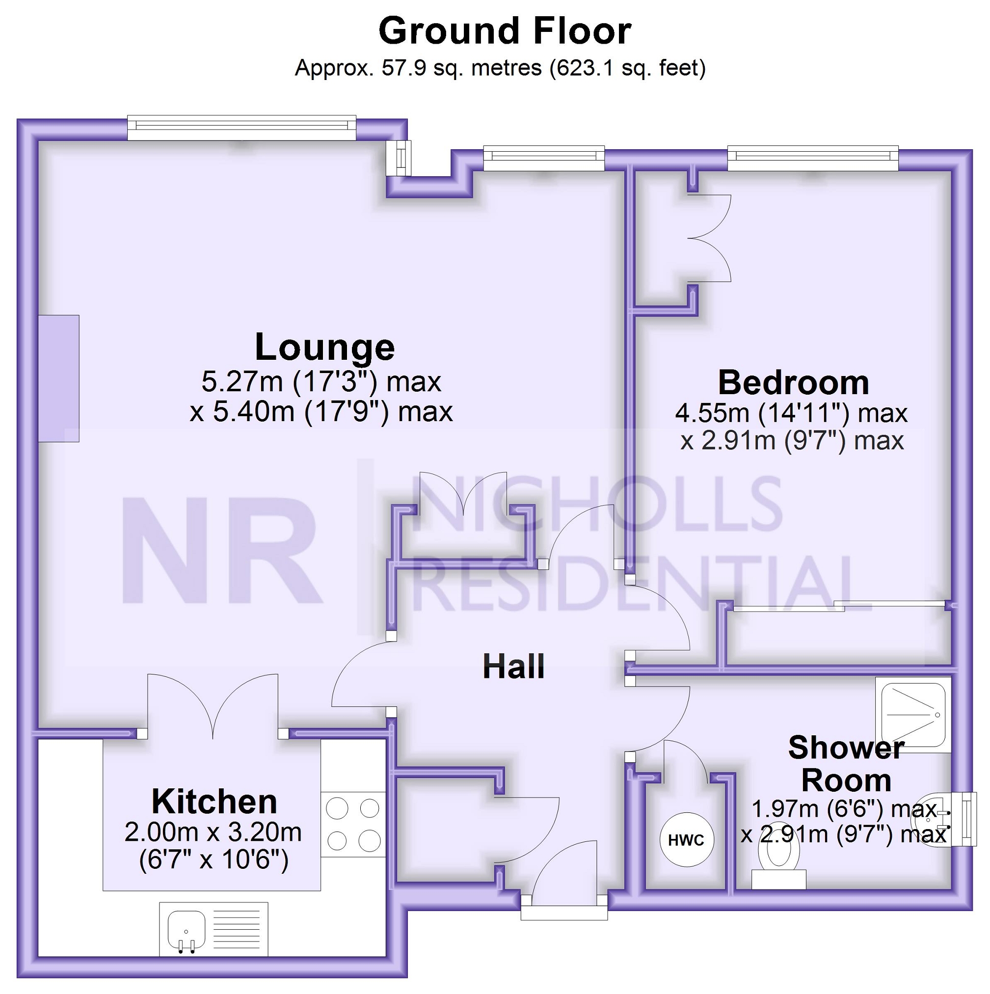St. Johns Road, Sevenoaks, Kent. TN13, 1 bedroom flat for sale
