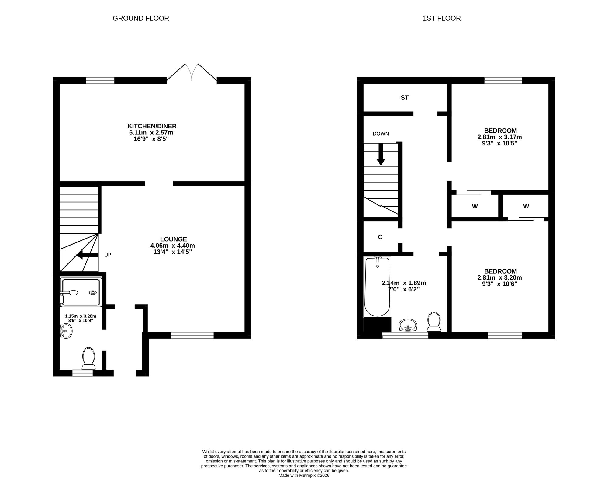 14 Dunbar Terrace, Dundee floorplan