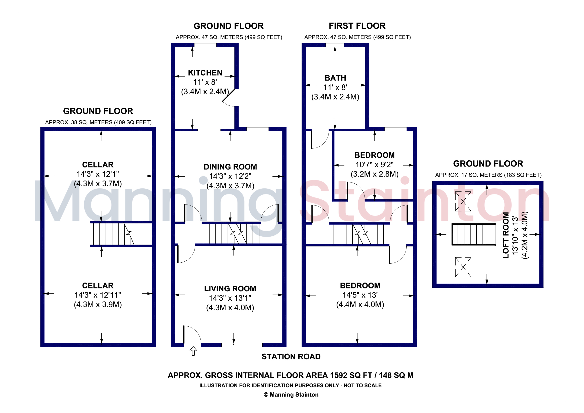 94, Station Road, Leeds floorplan