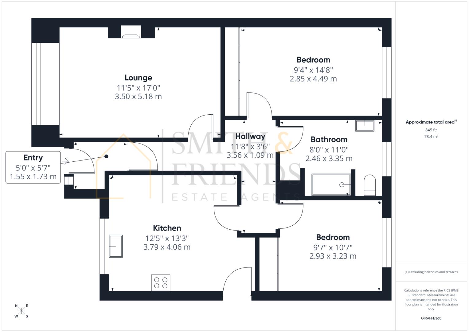 6, Fellston Close, Hartlepool floorplan