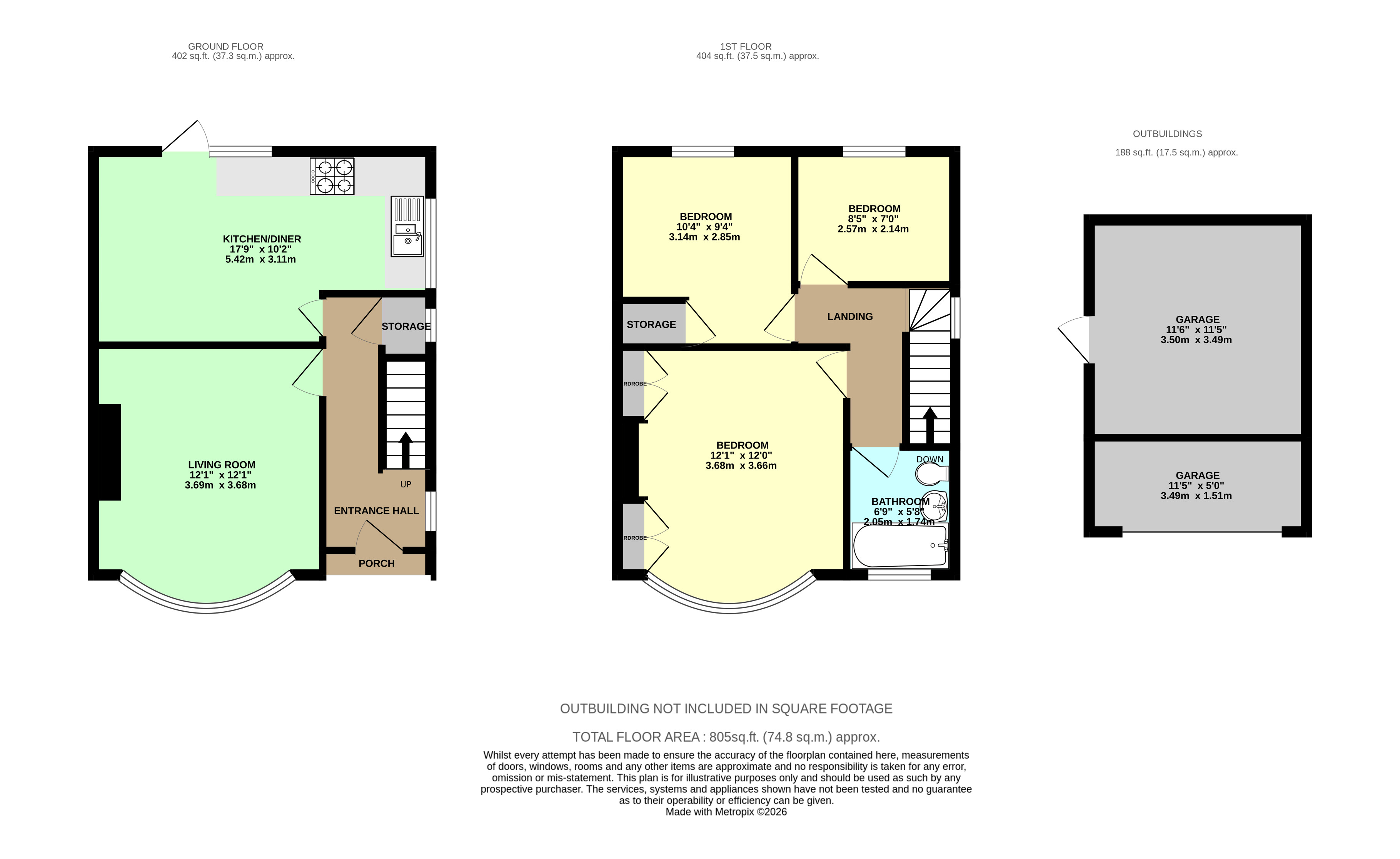 41, Liverpool Avenue, Doncaster floorplan