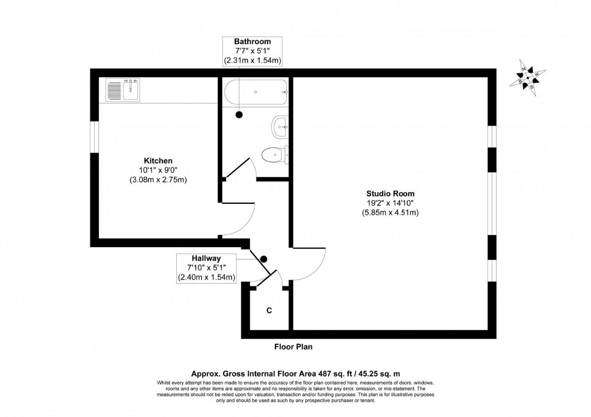 39E Cambridge Gardens, London floorplan