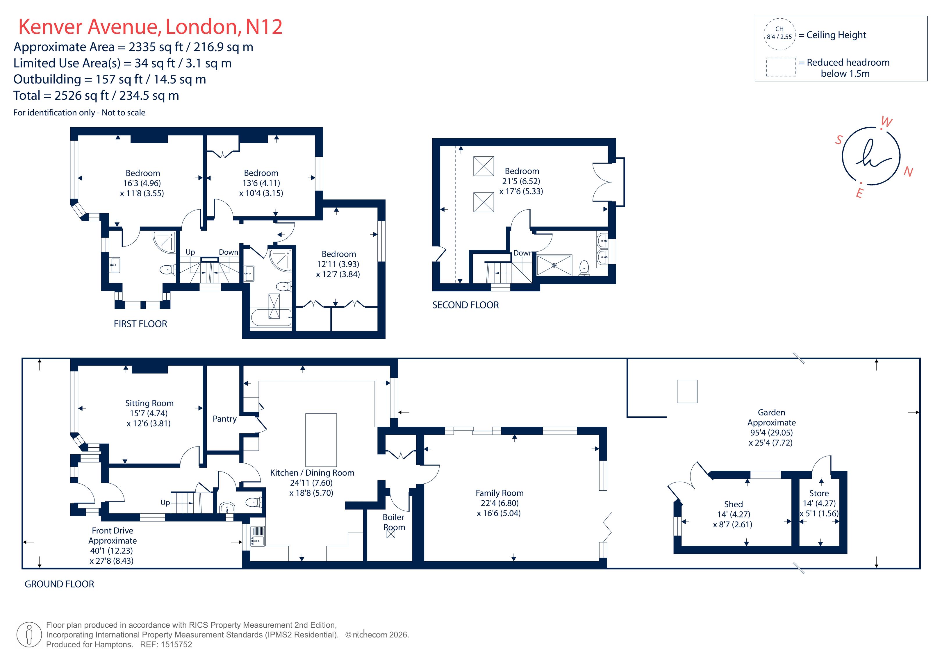 13, Kenver Avenue, Finchley floorplan