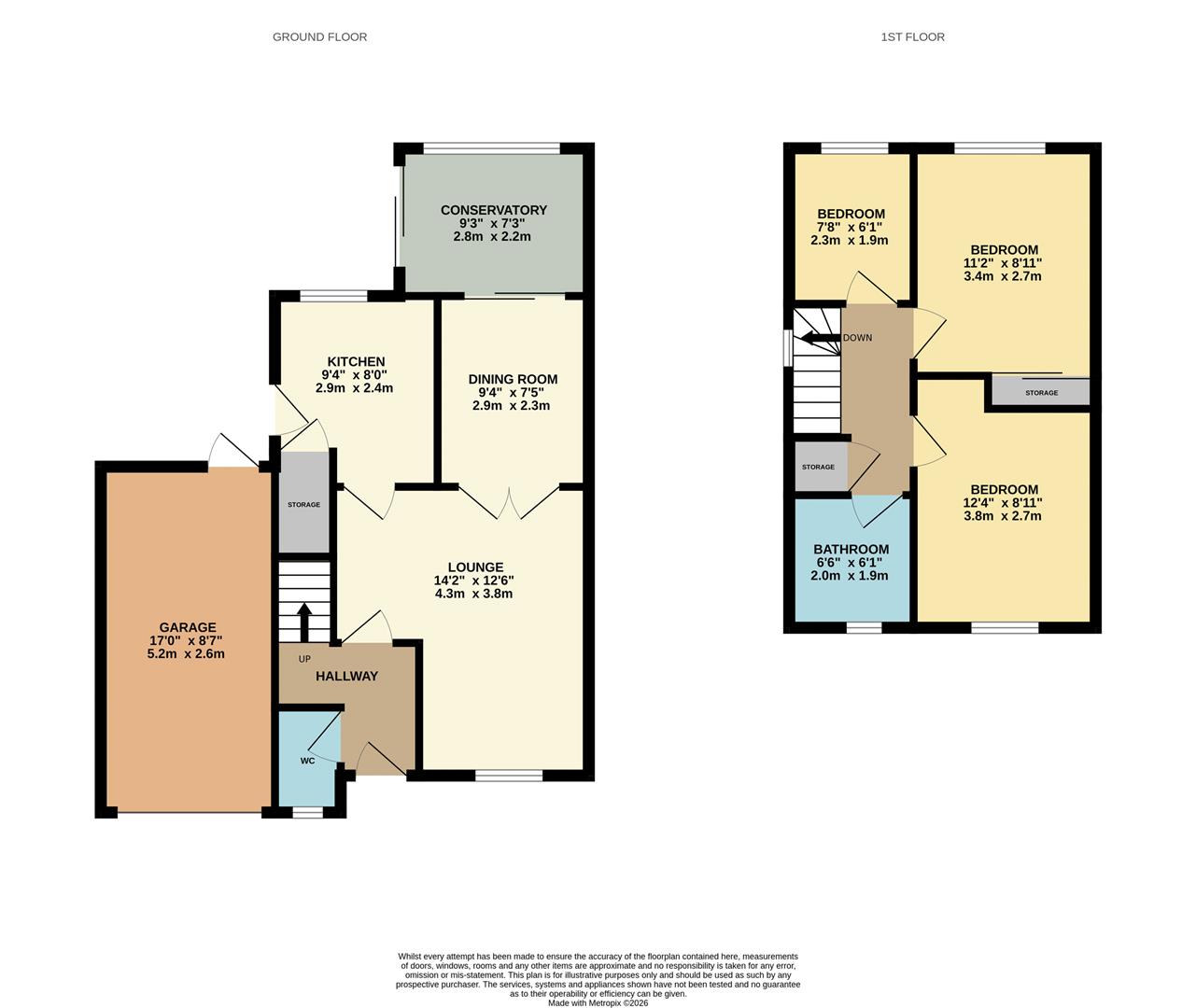 St. Swithins Close, Kettering floorplan