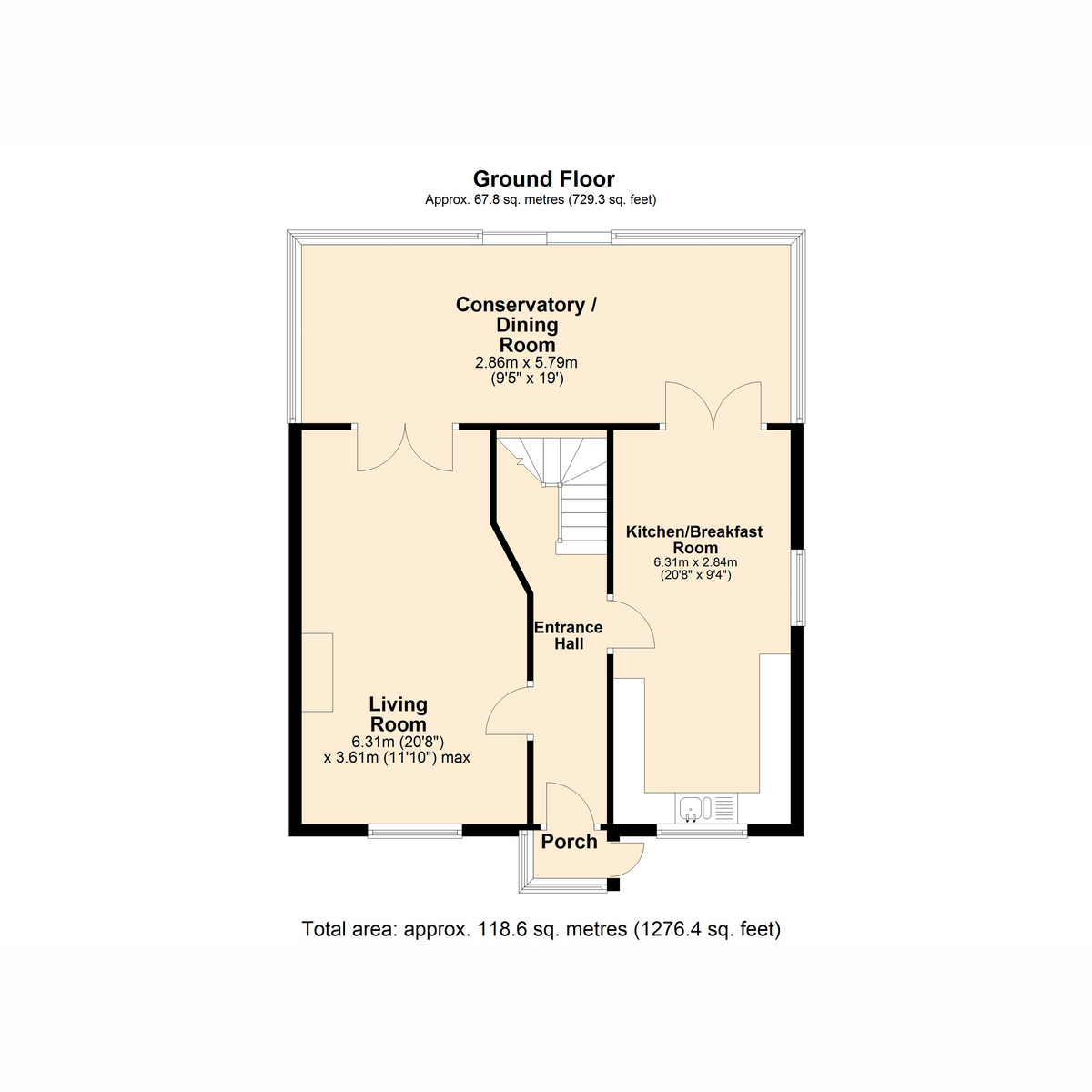 Whitburn House, Bedford Road, Yelverton floorplan