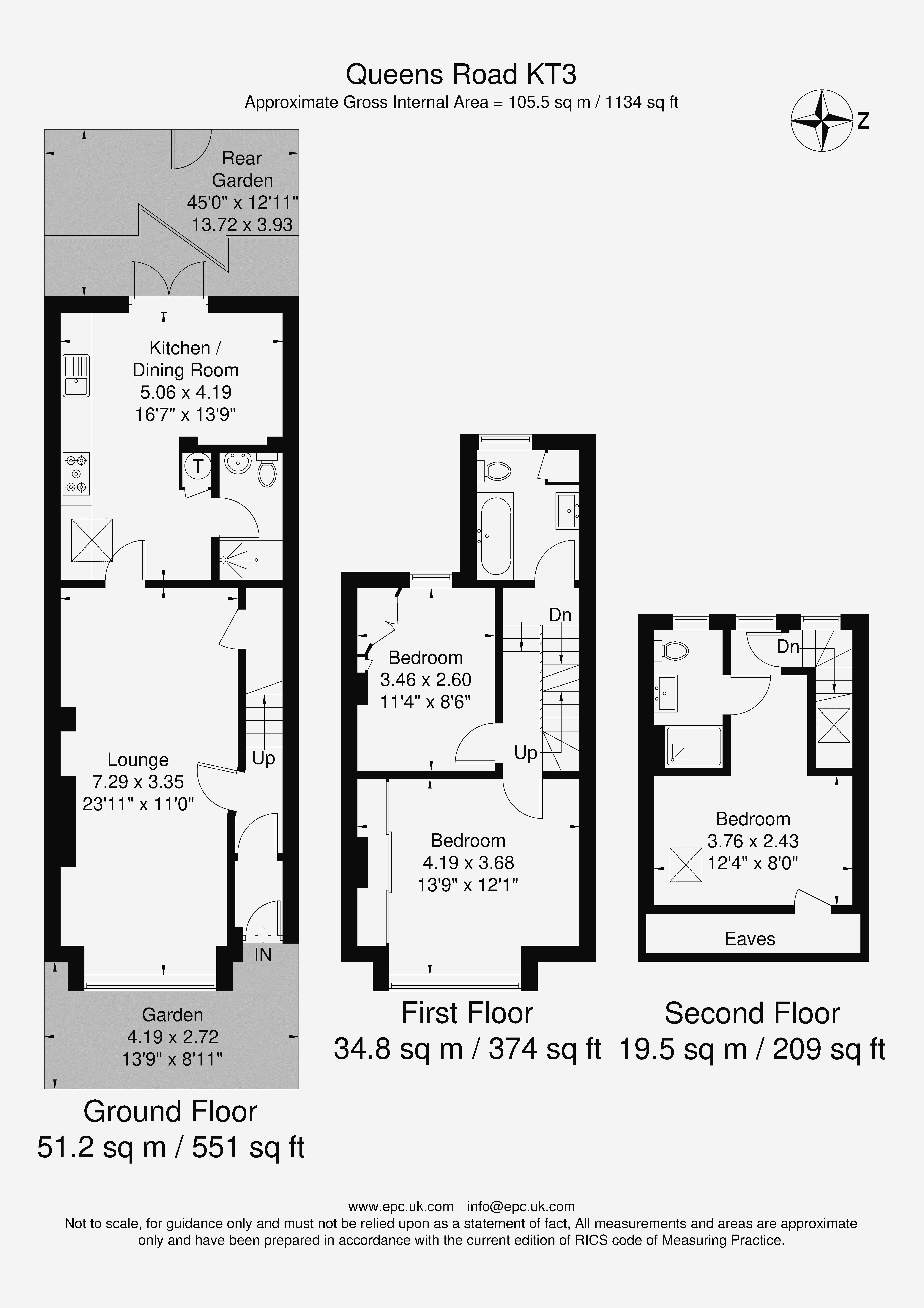 35, Queens Road, New Malden floorplan