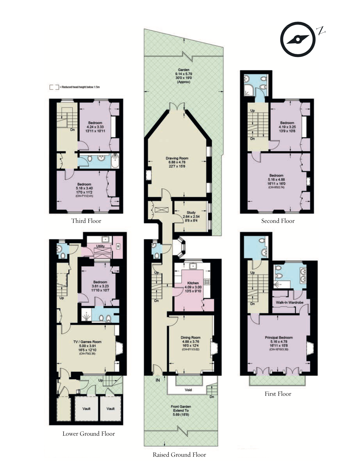 123, Walton St,, London floorplan
