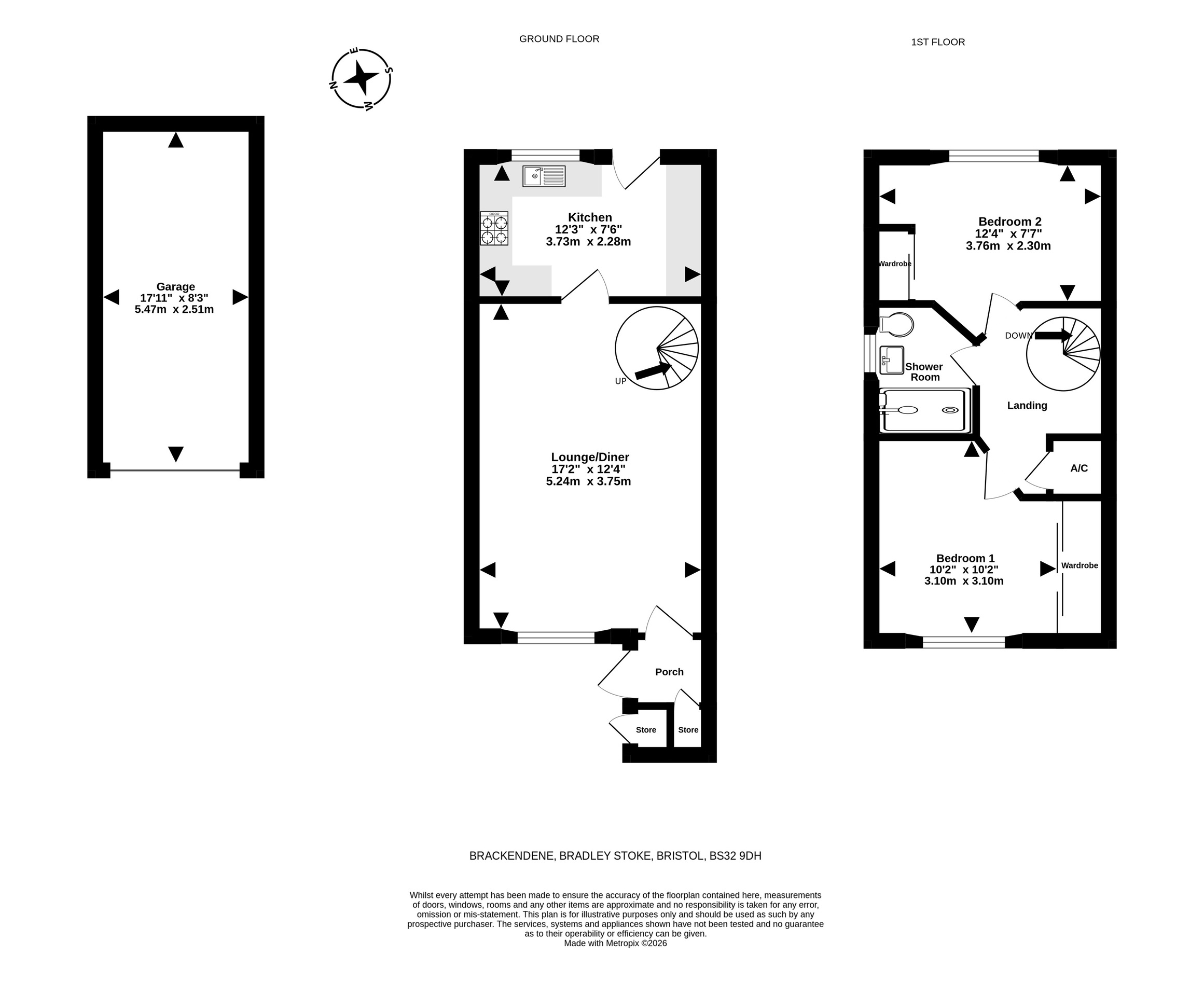 96 Brackendene, Bristol floorplan