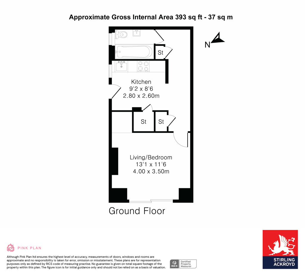 Ground Floor Rear Flat, 62, Harborough Road, London floorplan