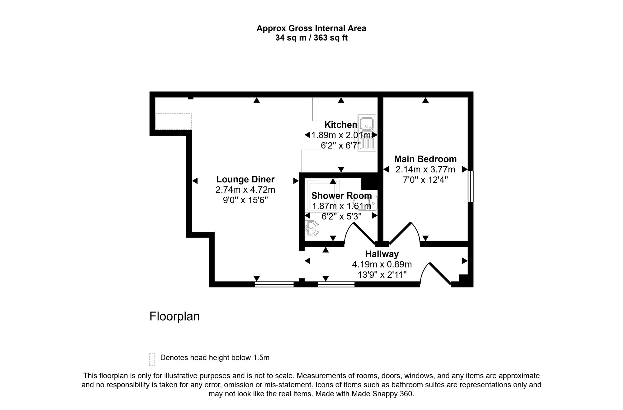 Apt 2, Redcat Residence, Leigh Road, Hindley Green, Wigan floorplan