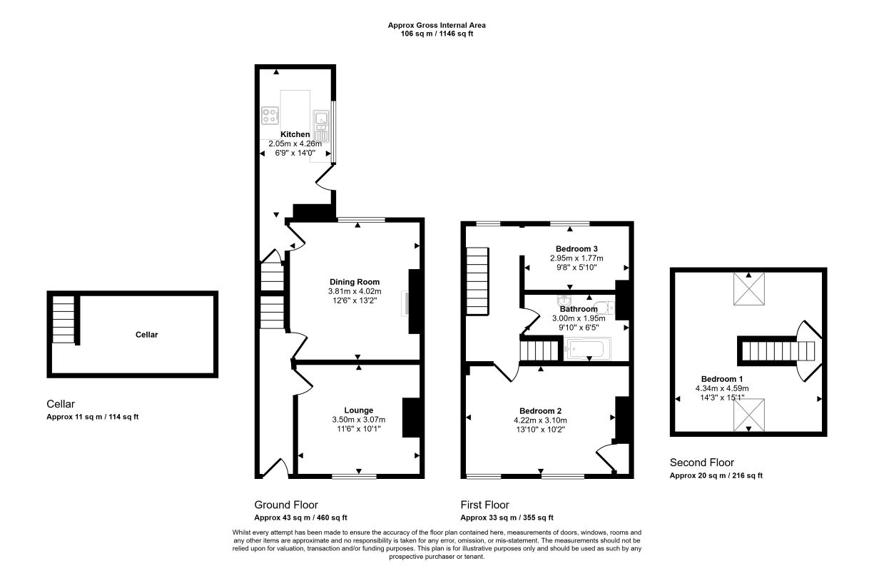 5, Elizabeth Street, Rossendale floorplan