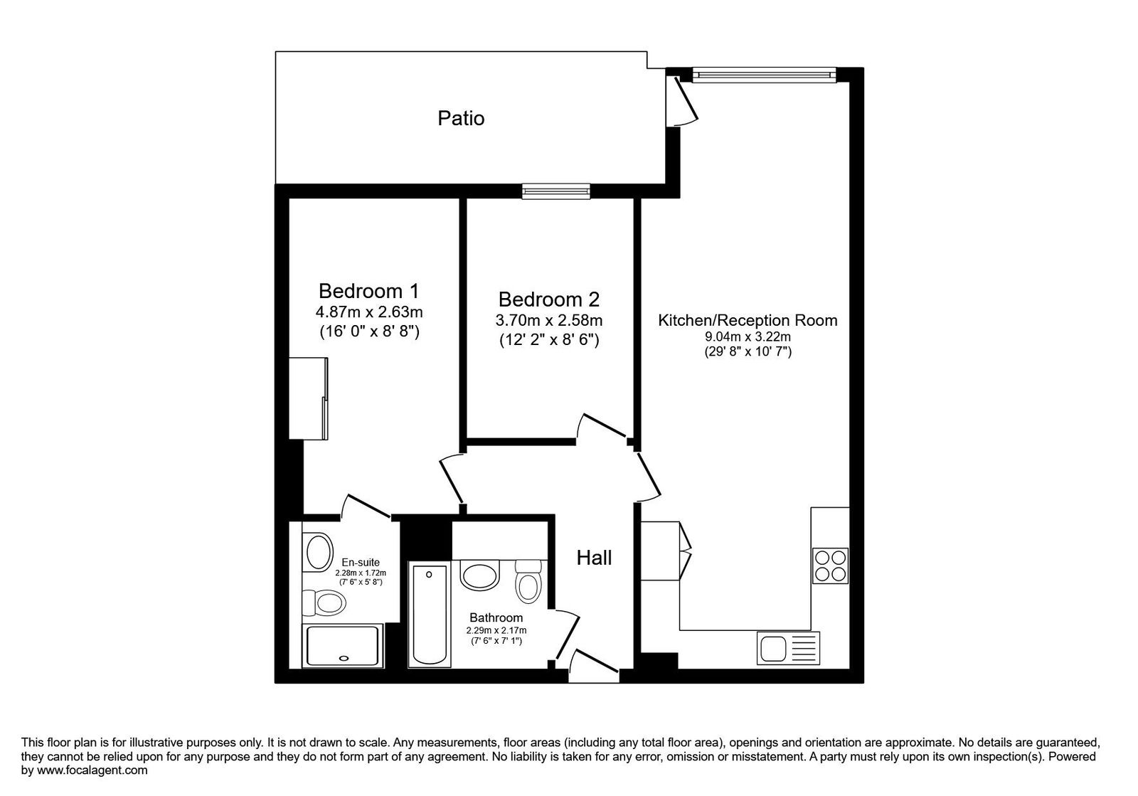 Cardinal Building,Flat 116, Station Approach, Hayes floorplan