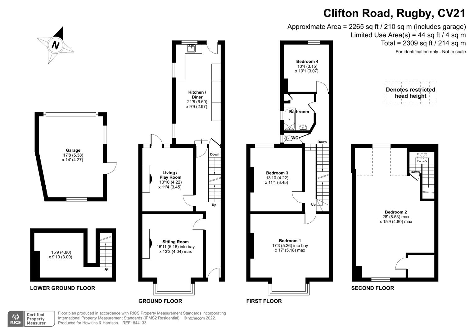 Clifton Road, Rugby CV21, 4 bedroom terraced house for sale 61418708