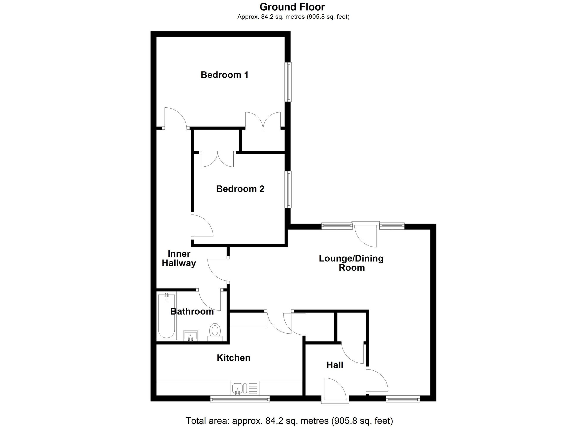 4 Greenlawns, Barry floorplan