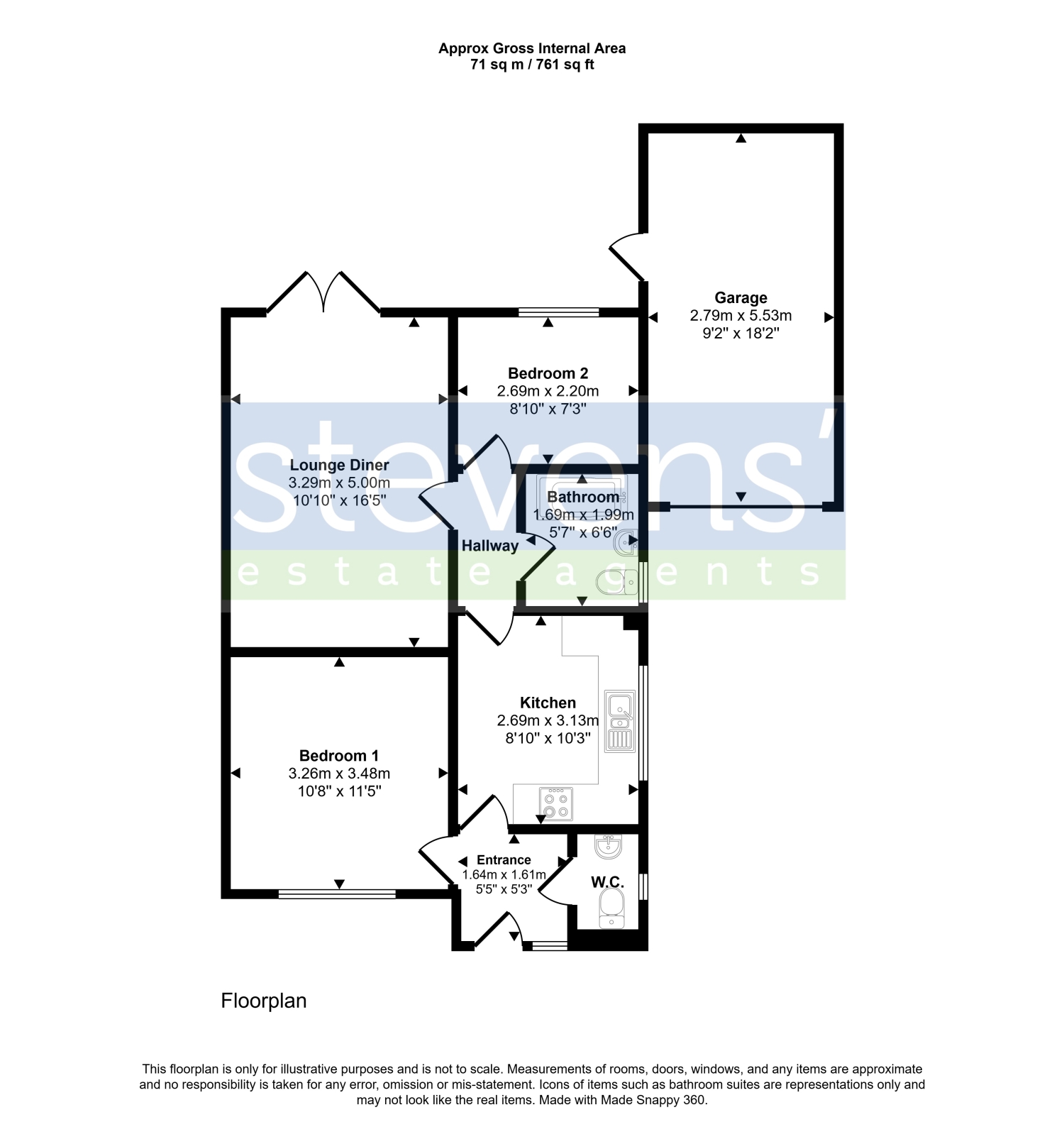 15, Hunters Gate, Okehampton floorplan