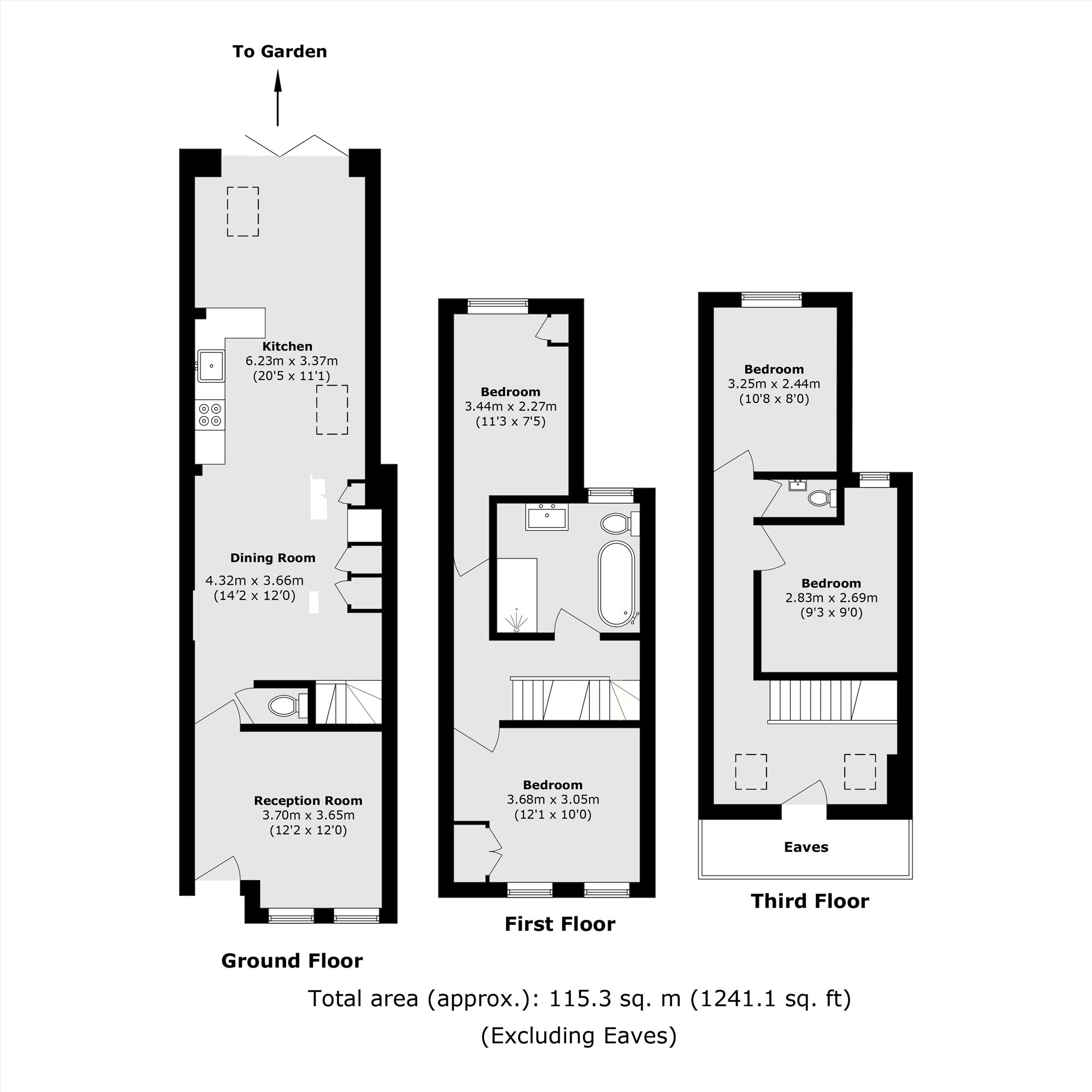 56, Myrtle Road, Hampton floorplan
