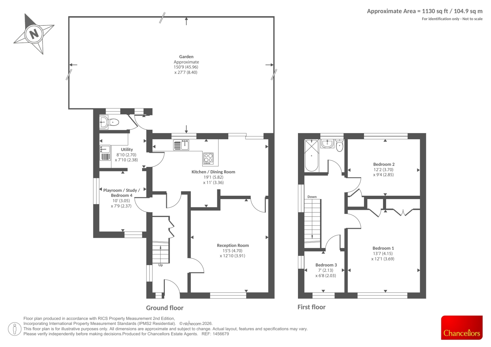 95, Berkeley Avenue, Chesham floorplan