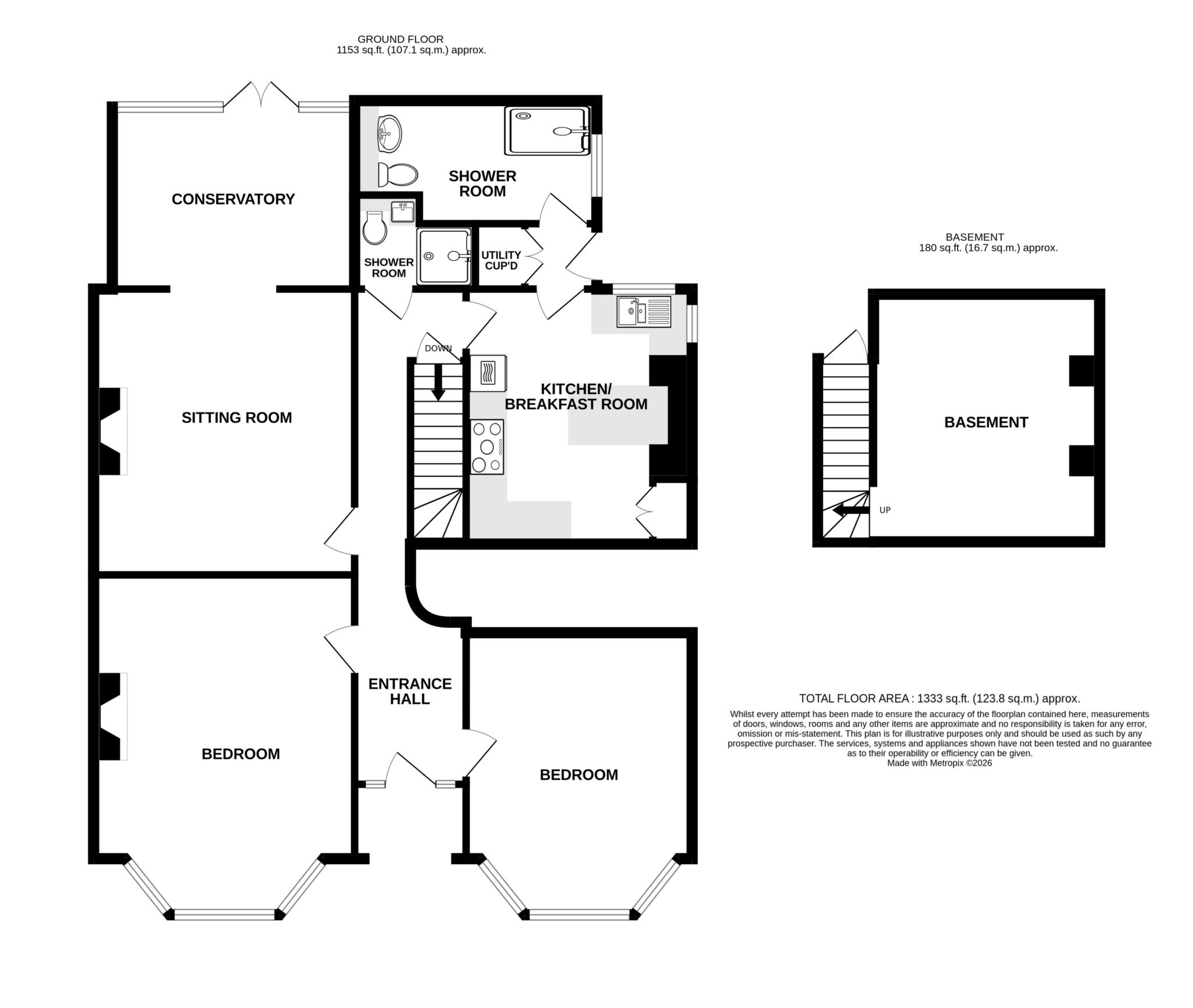 Garden Flat, Enys Road, Eastbourne floorplan